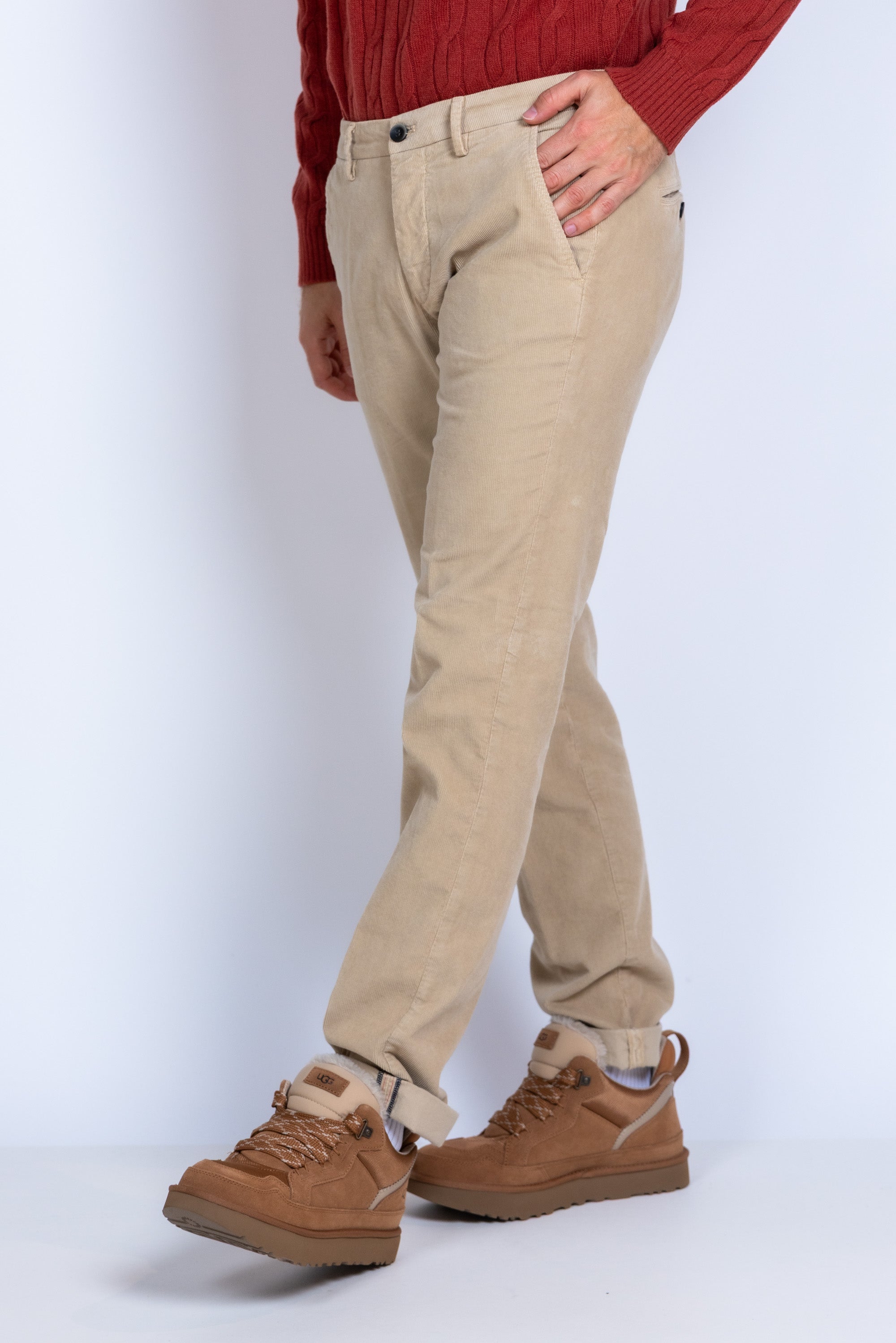Corduroy pantalon - Beige