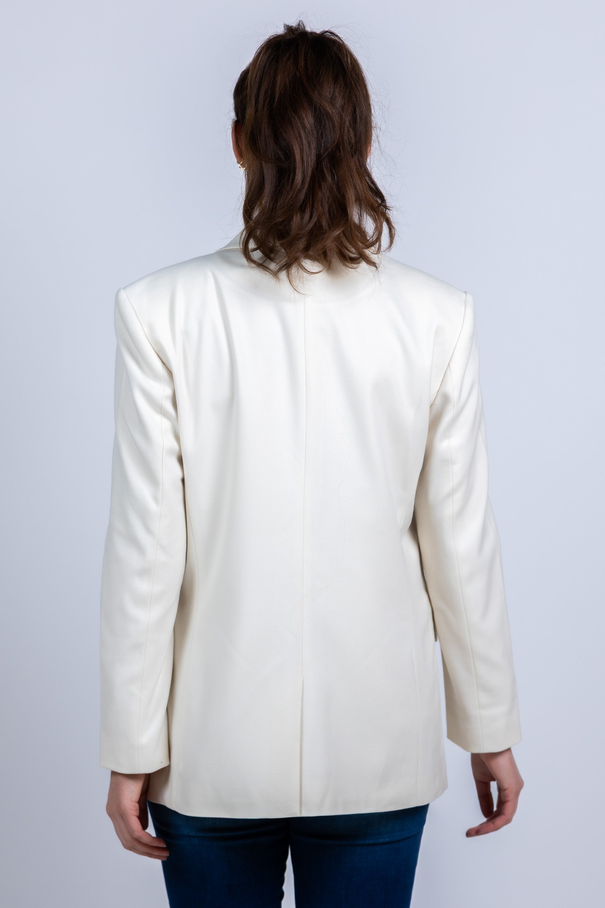 Blazer met knoop - Ecru