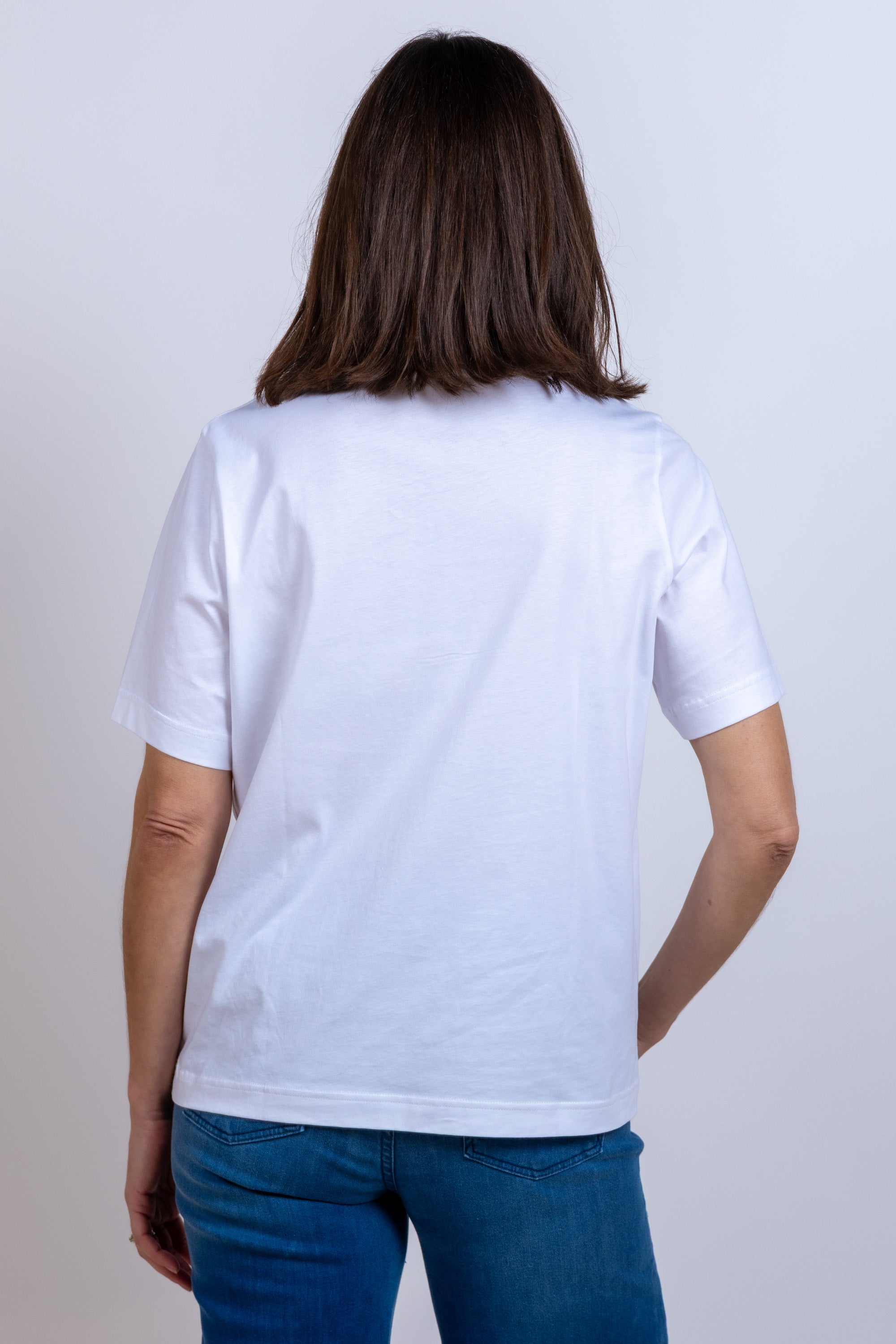 T-shirt met ronde hals - Wit