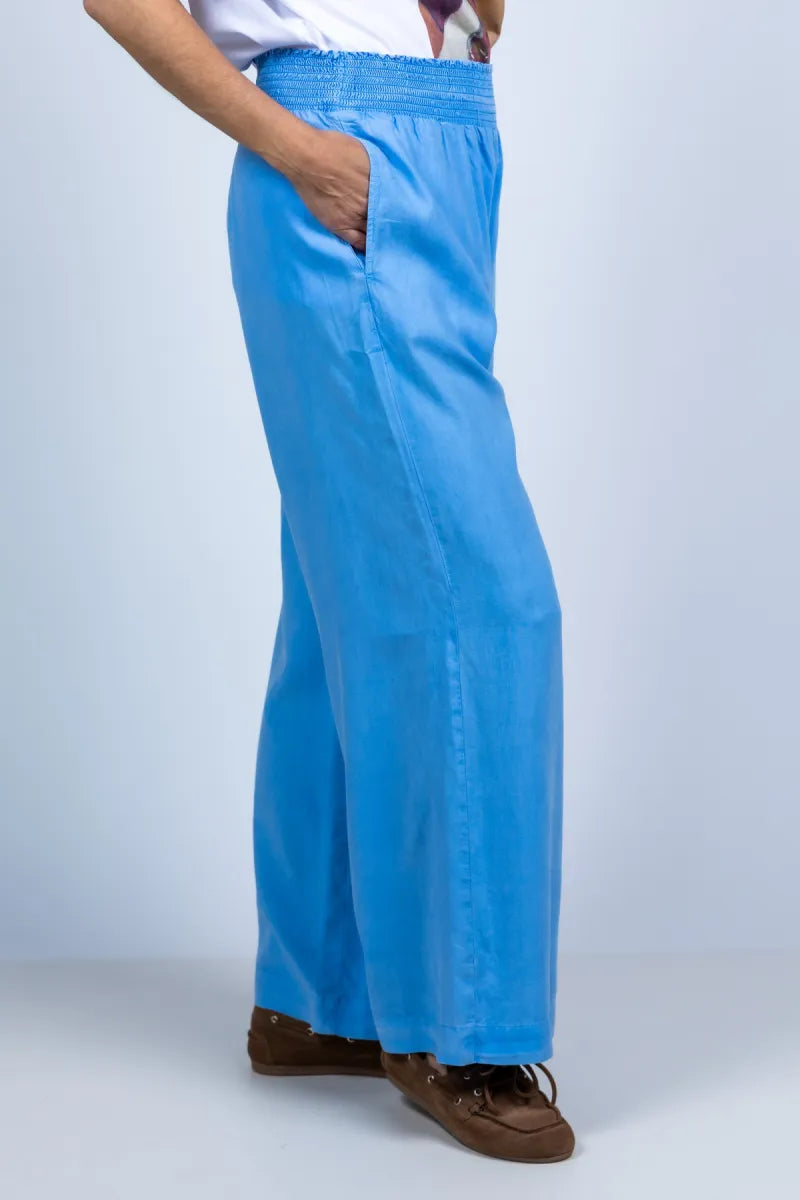 DAHL, BELLA DAHL, BELLA B3051-654-303 Wijde broek met elastiek - French blue