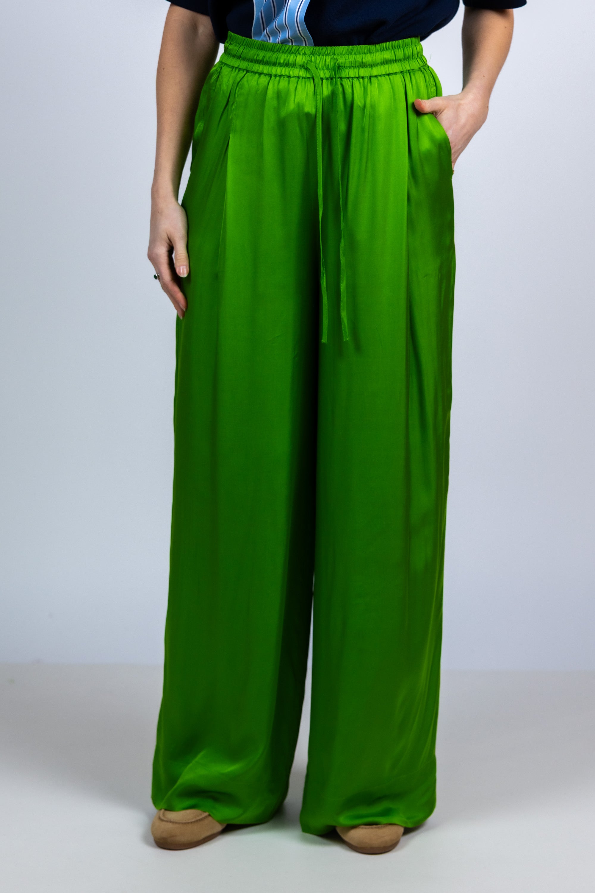 Wijde broek - Appelgroen