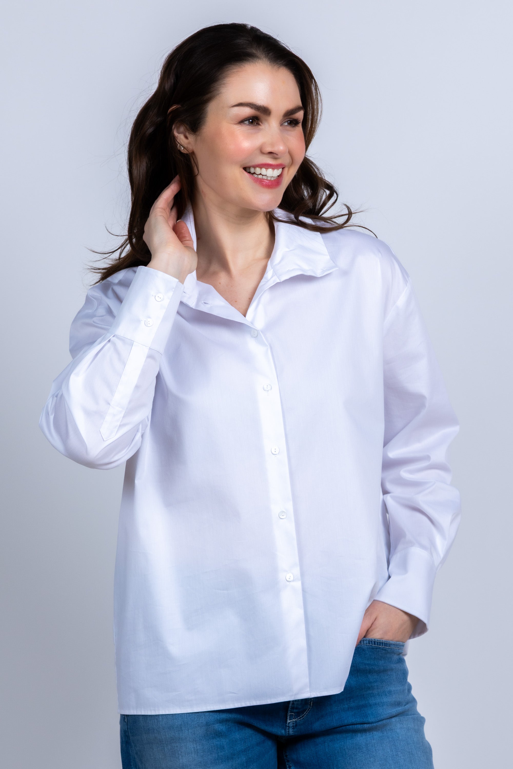 Blouse met knopen - Wit