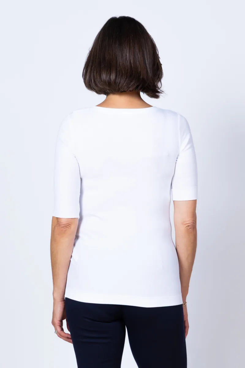 MARC CAIN NOS MARC CAIN NOS +E4809 J50 T-shirt met korte mouwen - Wit