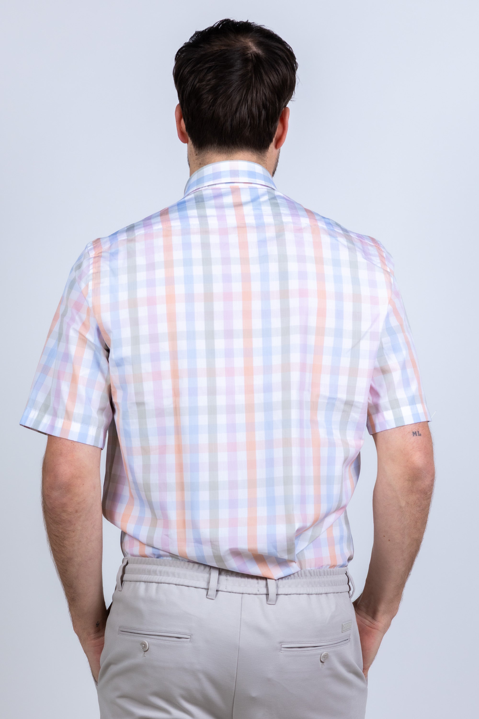 Overhemd met korte mouwen - Gebrand oranje