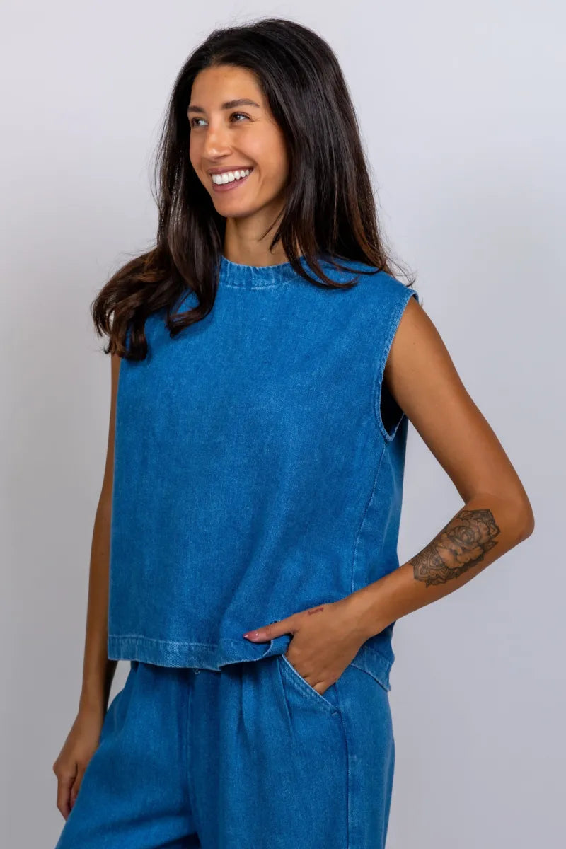 STUDIO CLIQUE STUDIO CLIQUE CELESTE Top zonder mouwen - Jeans