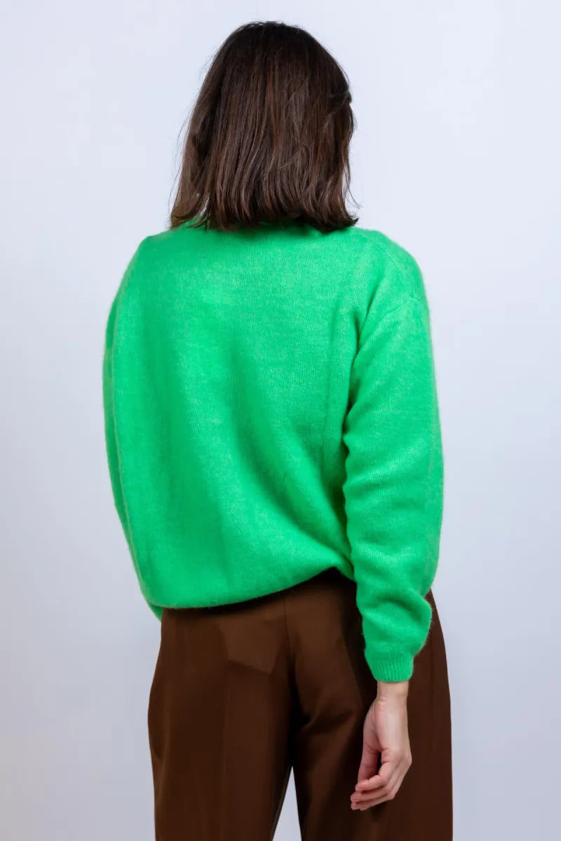 AMERICAN VINTAGE AMERICAN VINTAGE VITO 19E AMERICAN VINTAGE VITO 19E Vest met knopen - Appelgroen