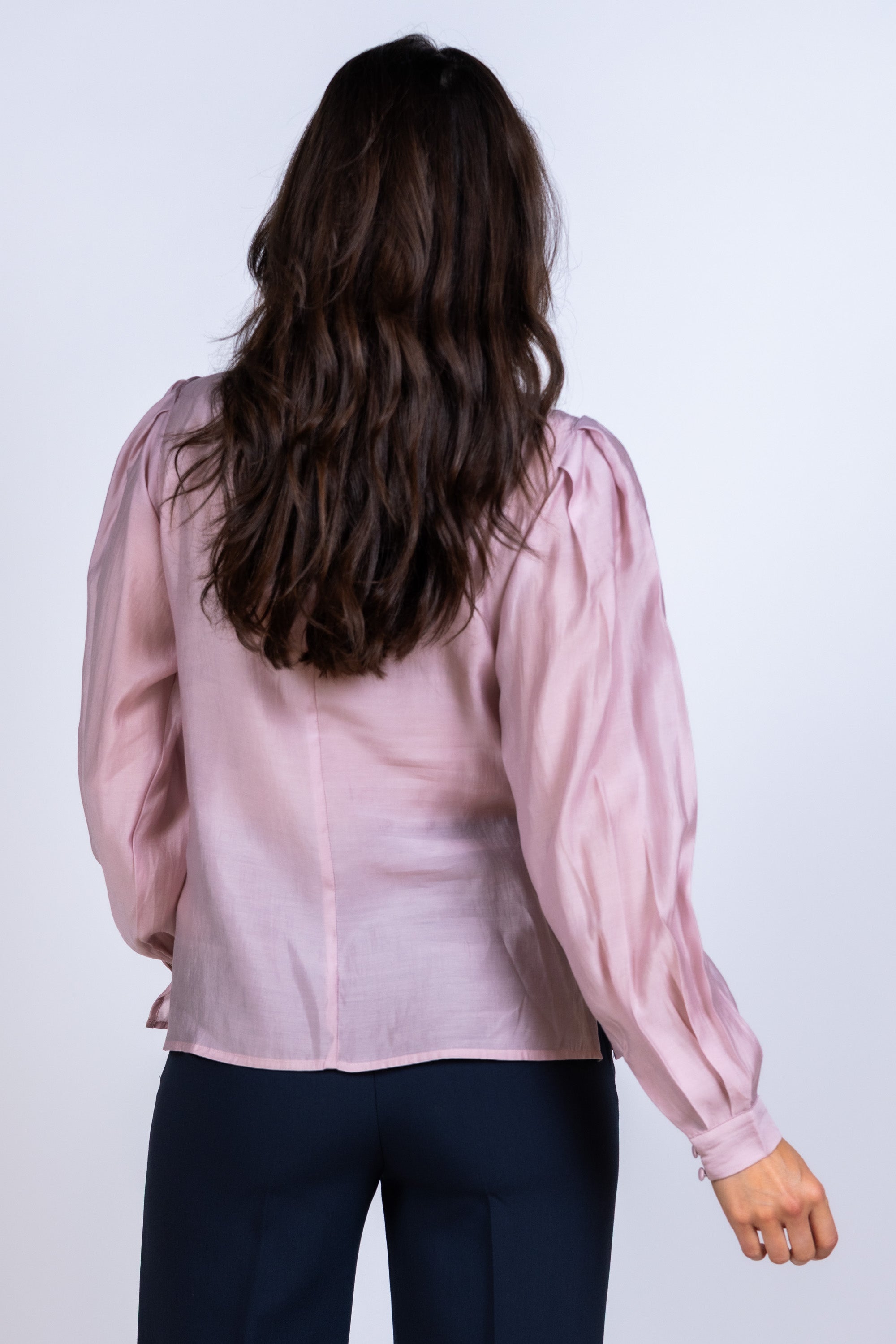 Blouse met ruches - Roze