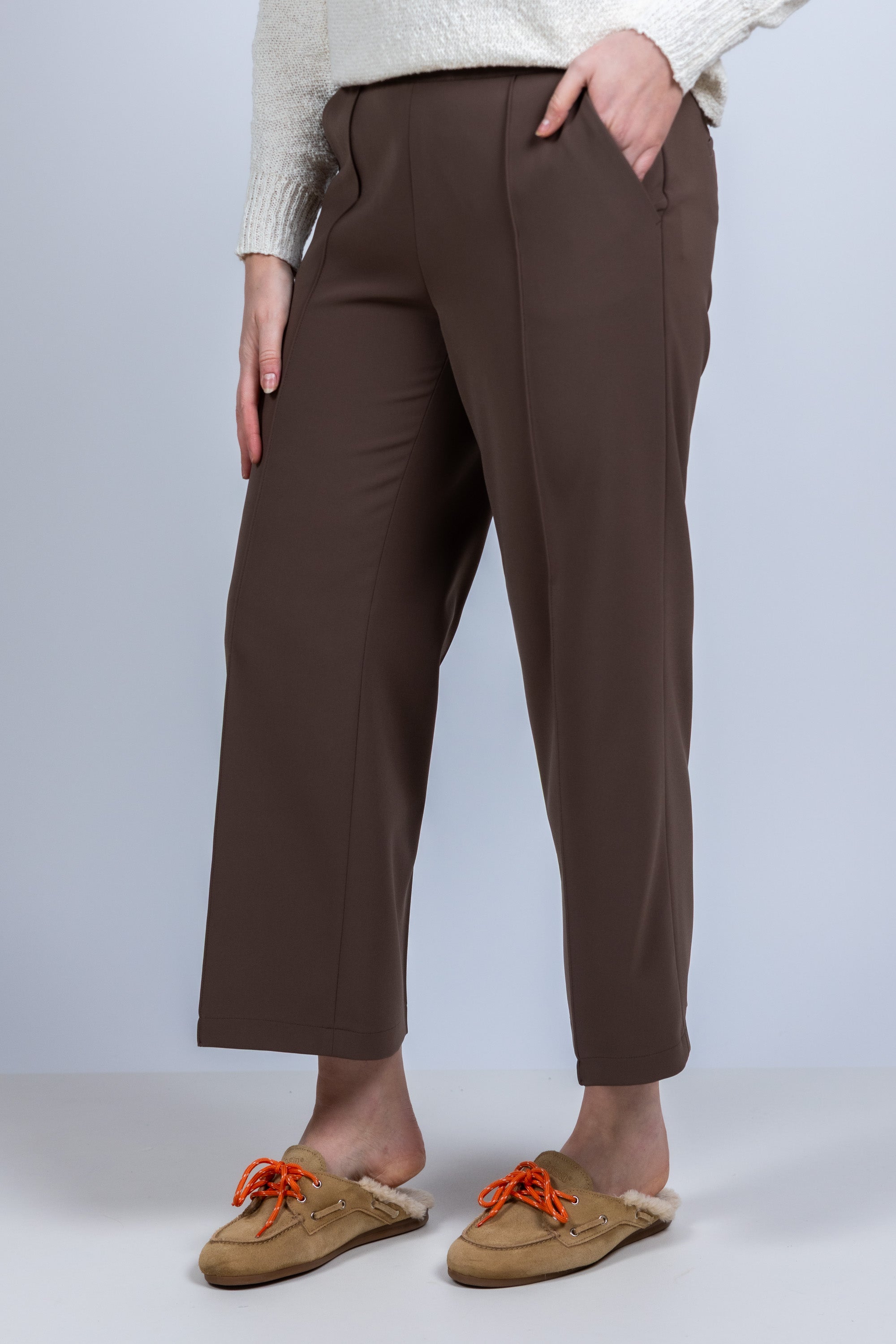 Wijde pantalon - Bruin