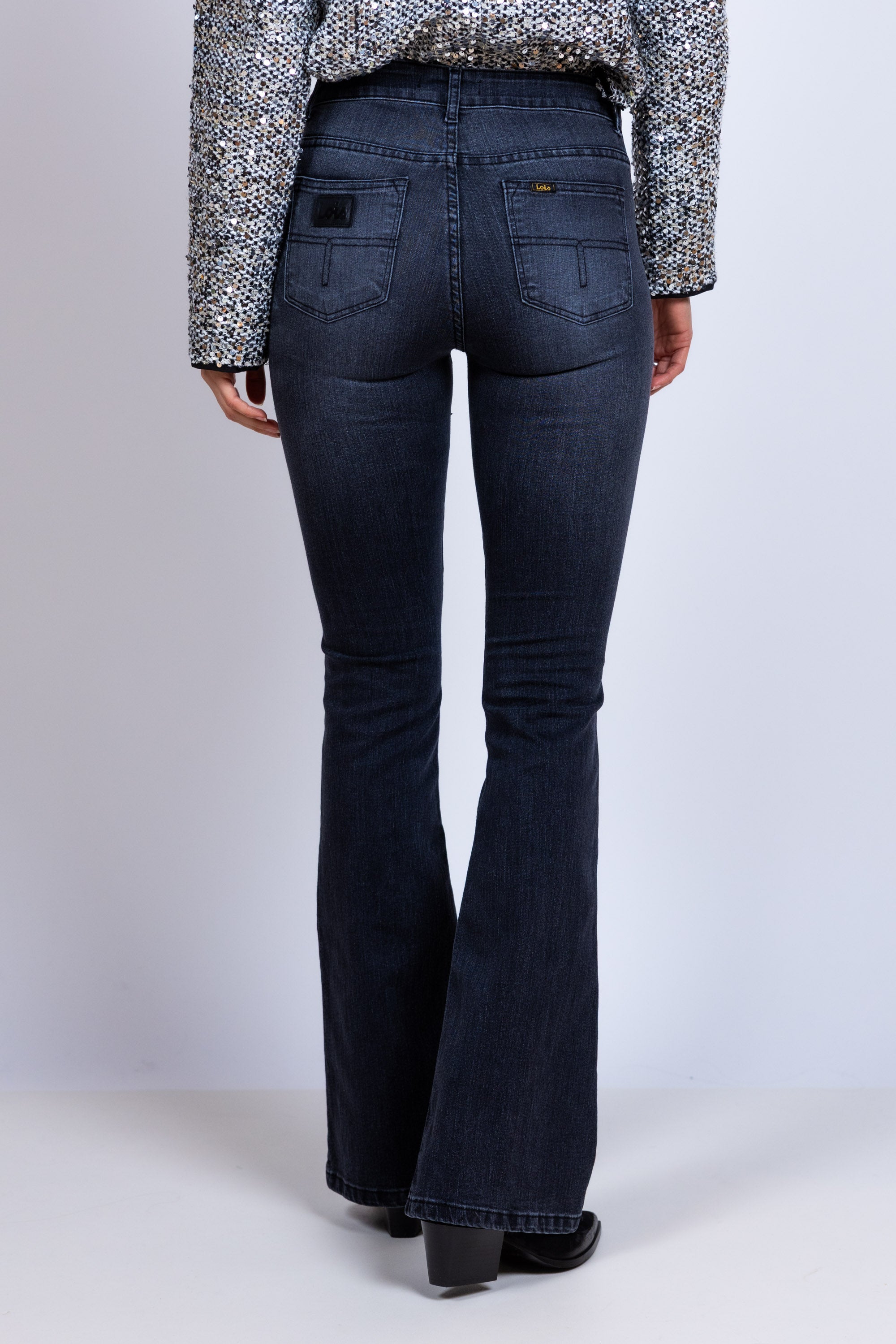 Jeans met flair - Black denim
