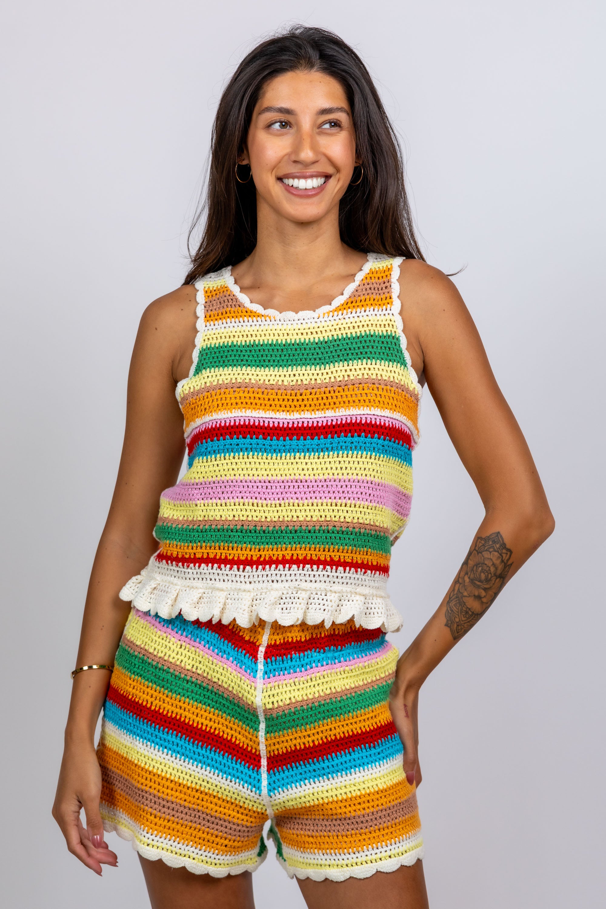 Top met strepen - Multicolour