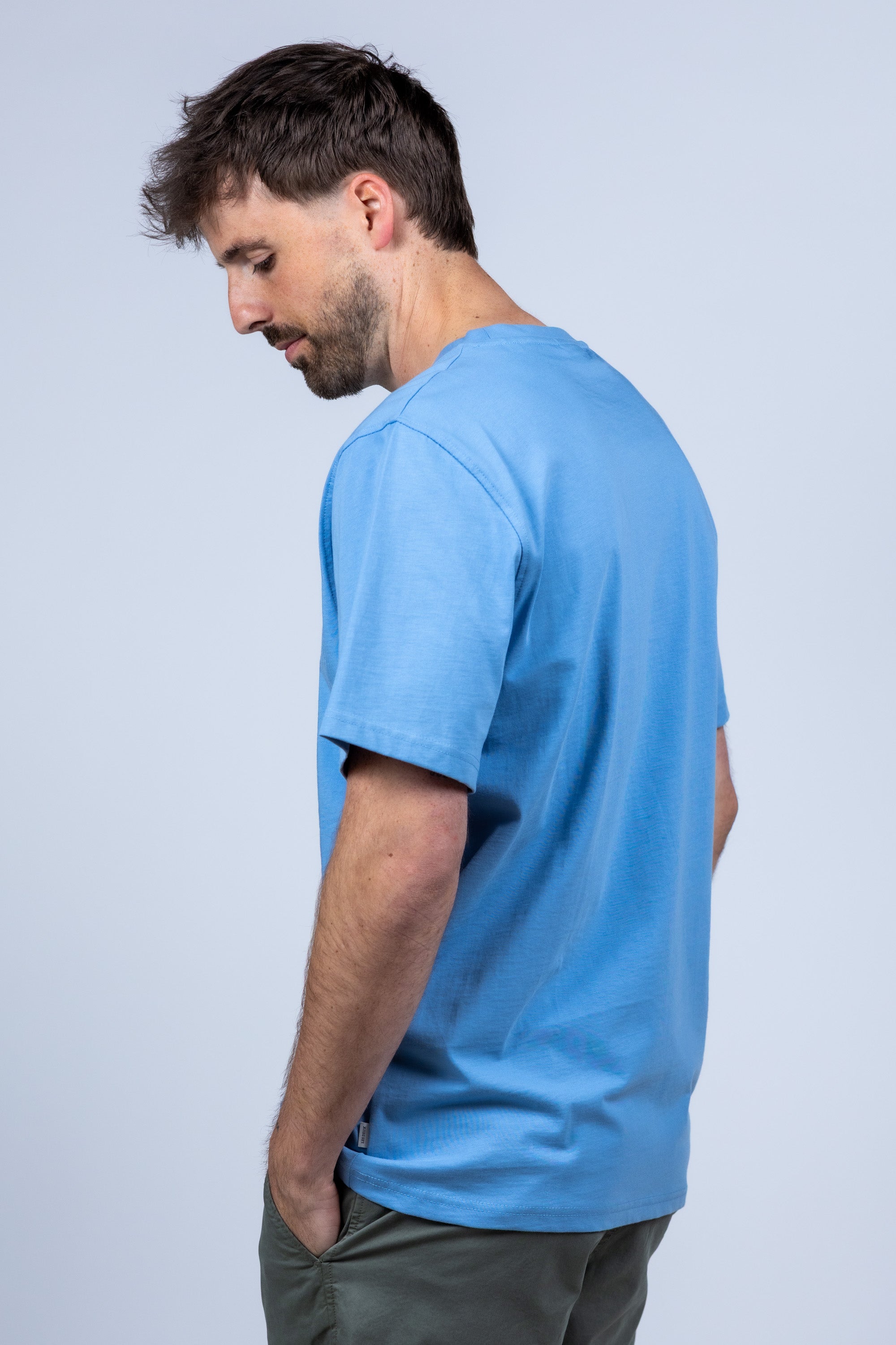 T-shirt met tekst - French blue