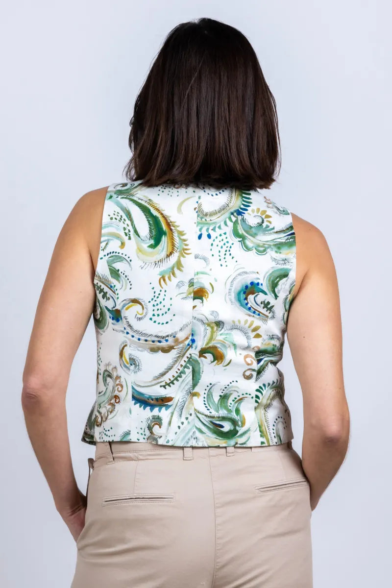 MARELLA MARELLA MELODIA Gilet met print - Ecru