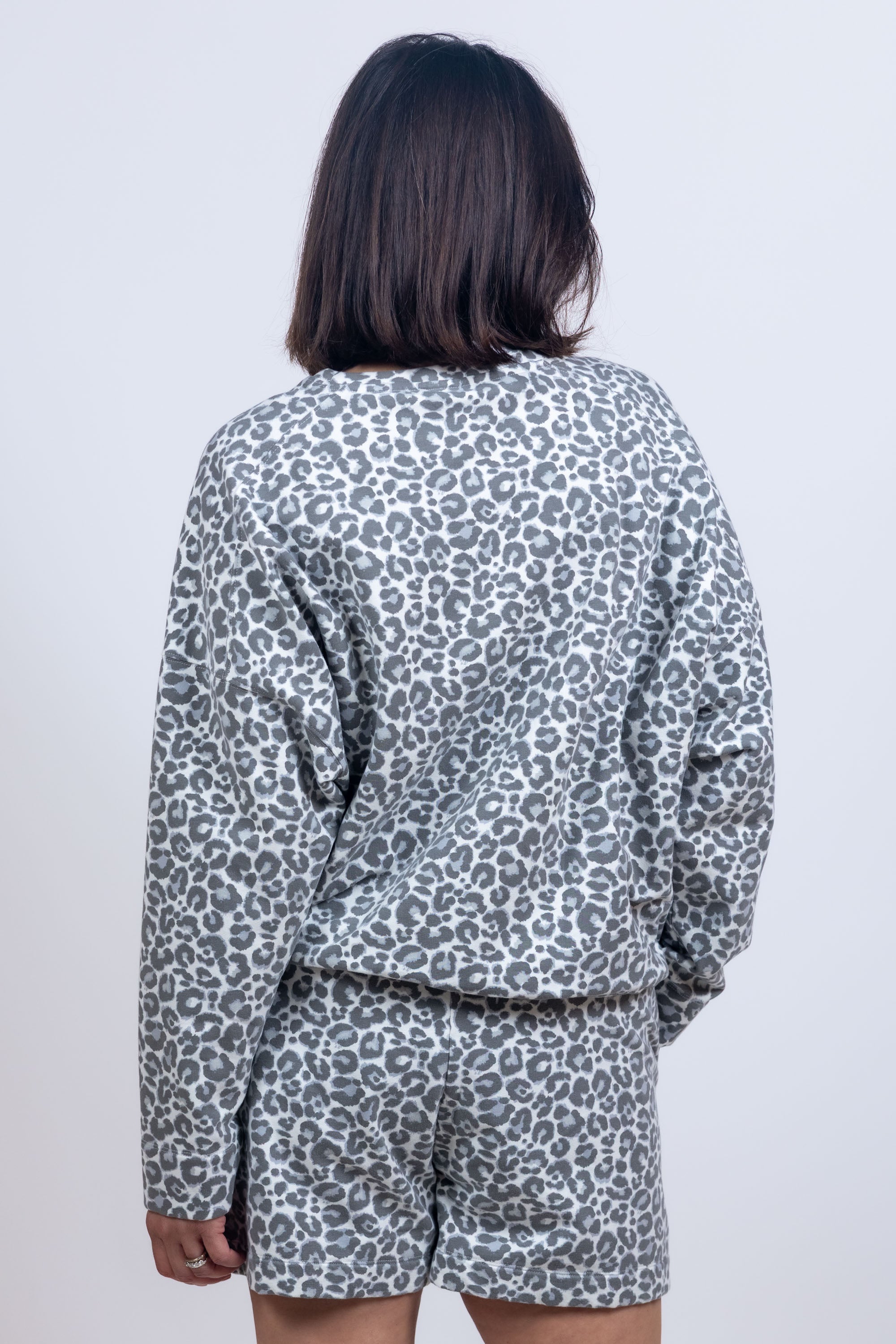 Sweater met print - Middengrijs