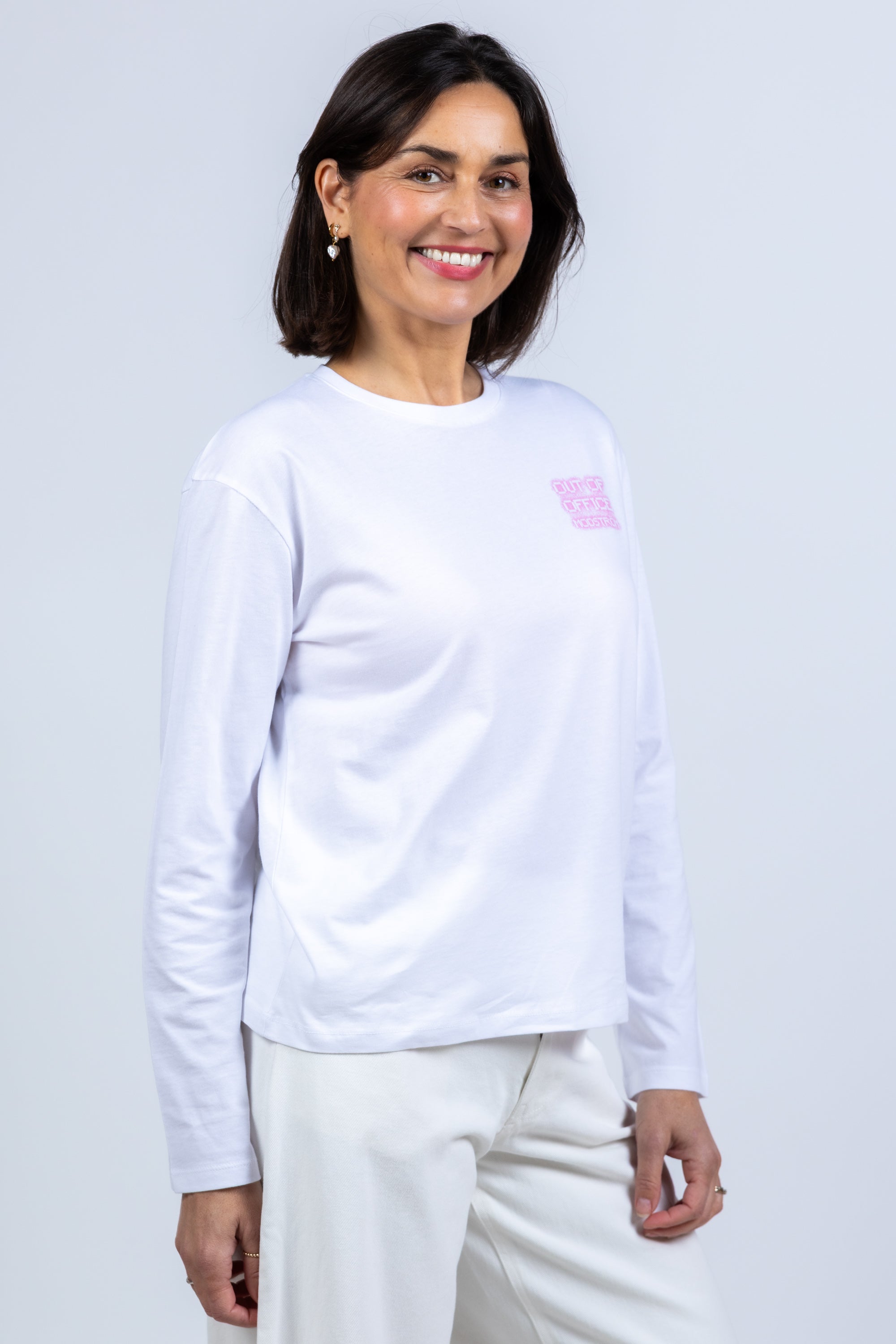 T-shirt met lange mouwen - Wit