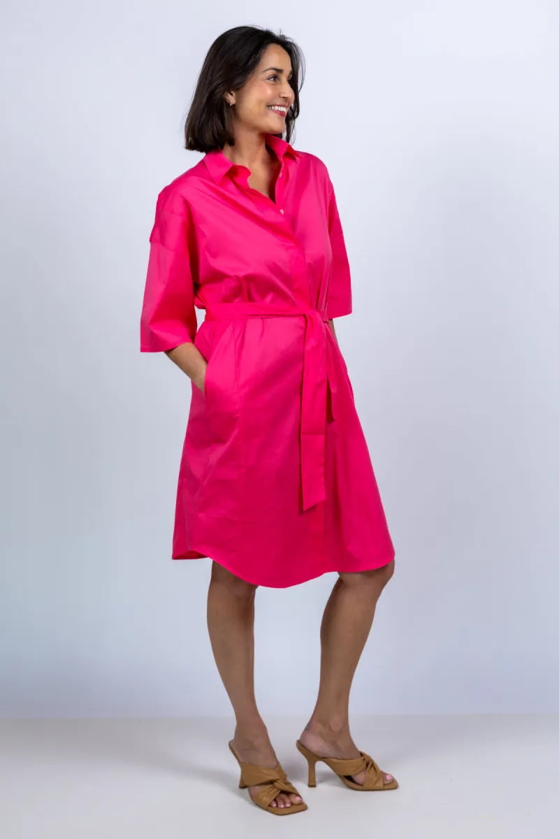 0039 ITALY 0039 ITALY DERBY 212602 Jurk met ceintuur - Pink/cyclaam