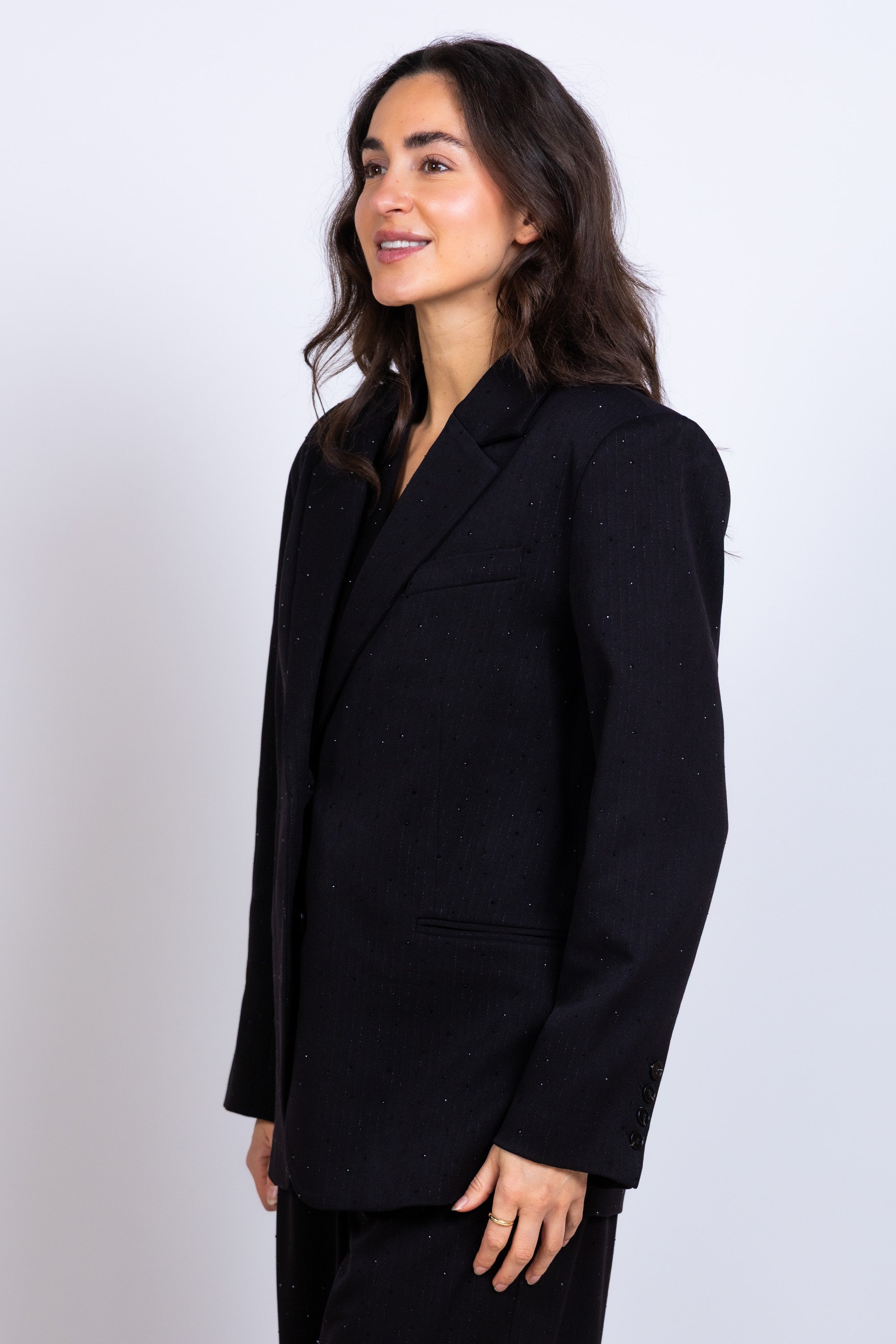 Blazer met knopen - Zwart