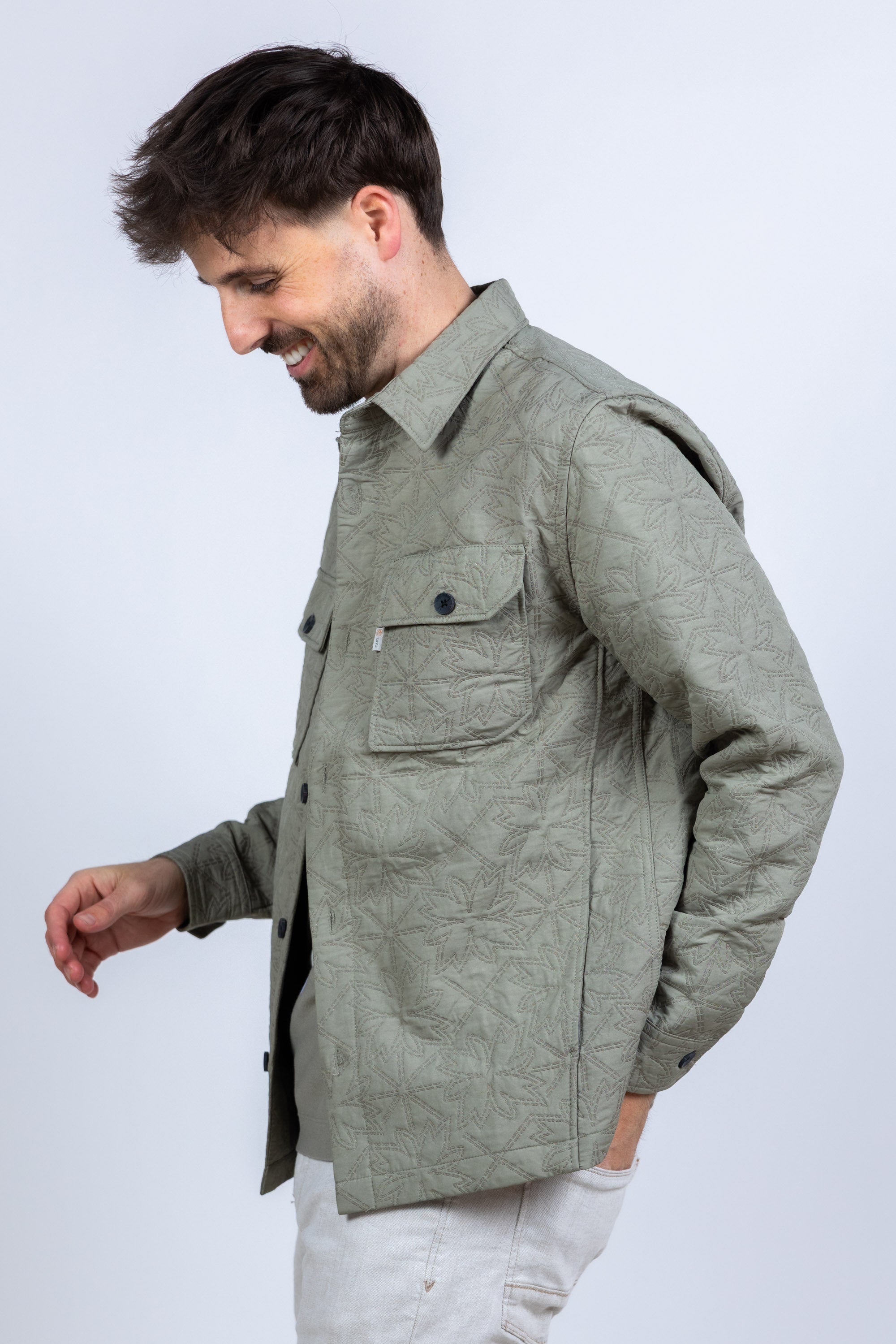 Jasje met print - Khaki