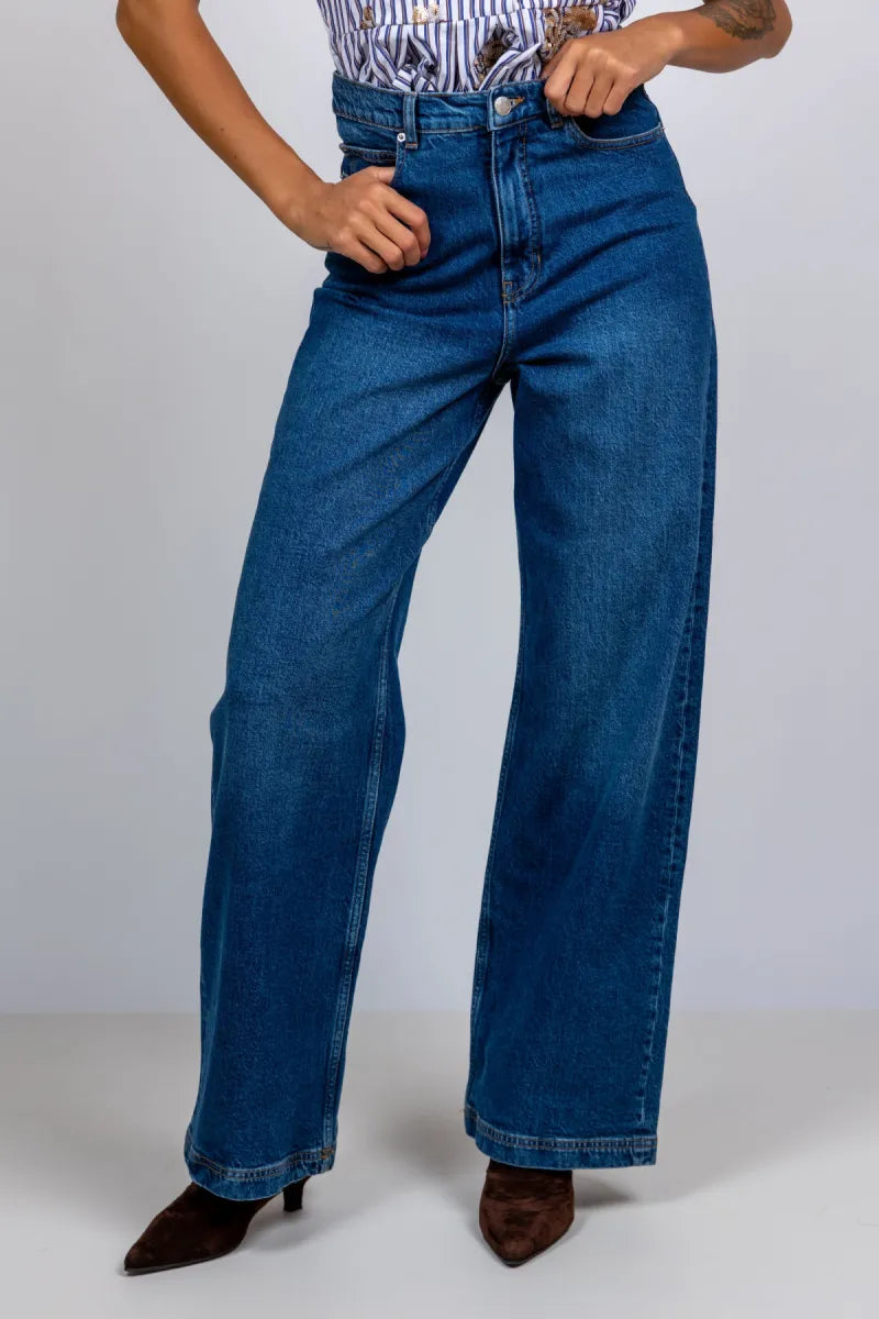 MUNTHE MUNTHE LACUBU JEANS Jeans met wijde pijpen - Jeans