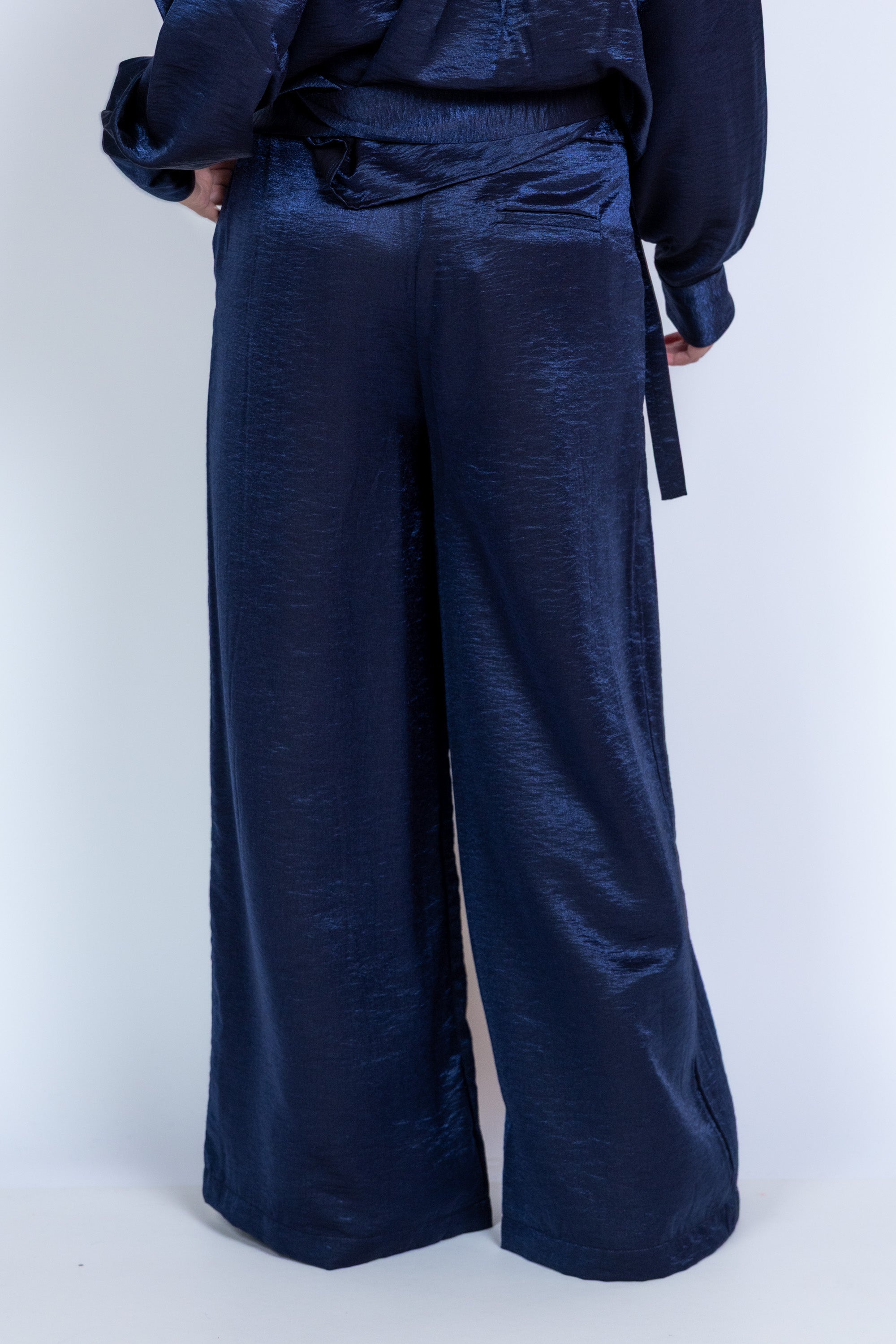 Wijde broek - Marine