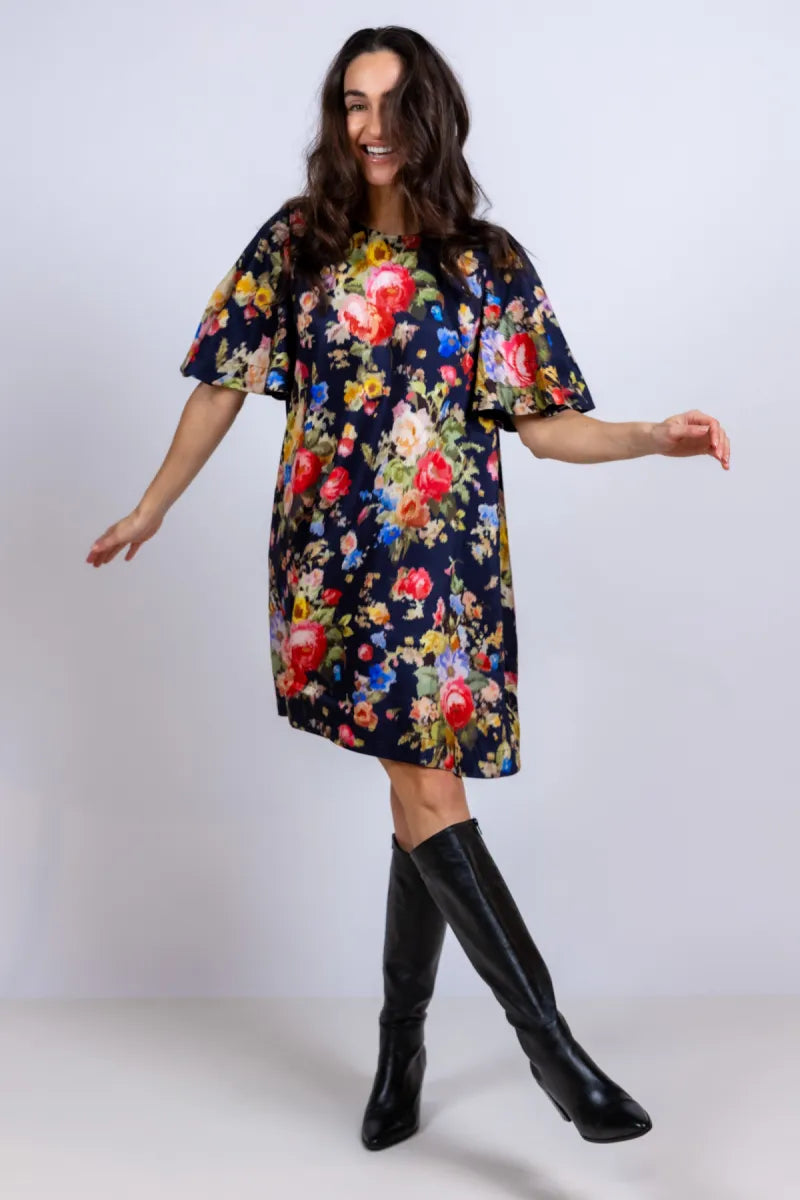 ESSENTIEL ANTWERP ESSENTIEL ANTWERP JAMIE ESSENTIEL ANTWERP JAMIE Jurk met bloemenprint - Marine