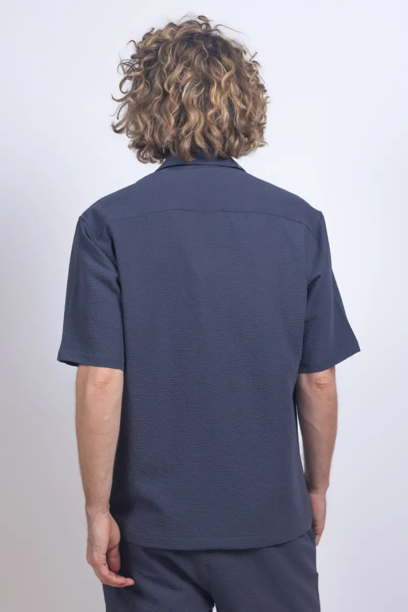 GENTI GENTI S4197-2001 GENTI S4197-2001 Shirt met knopen - Antraciet