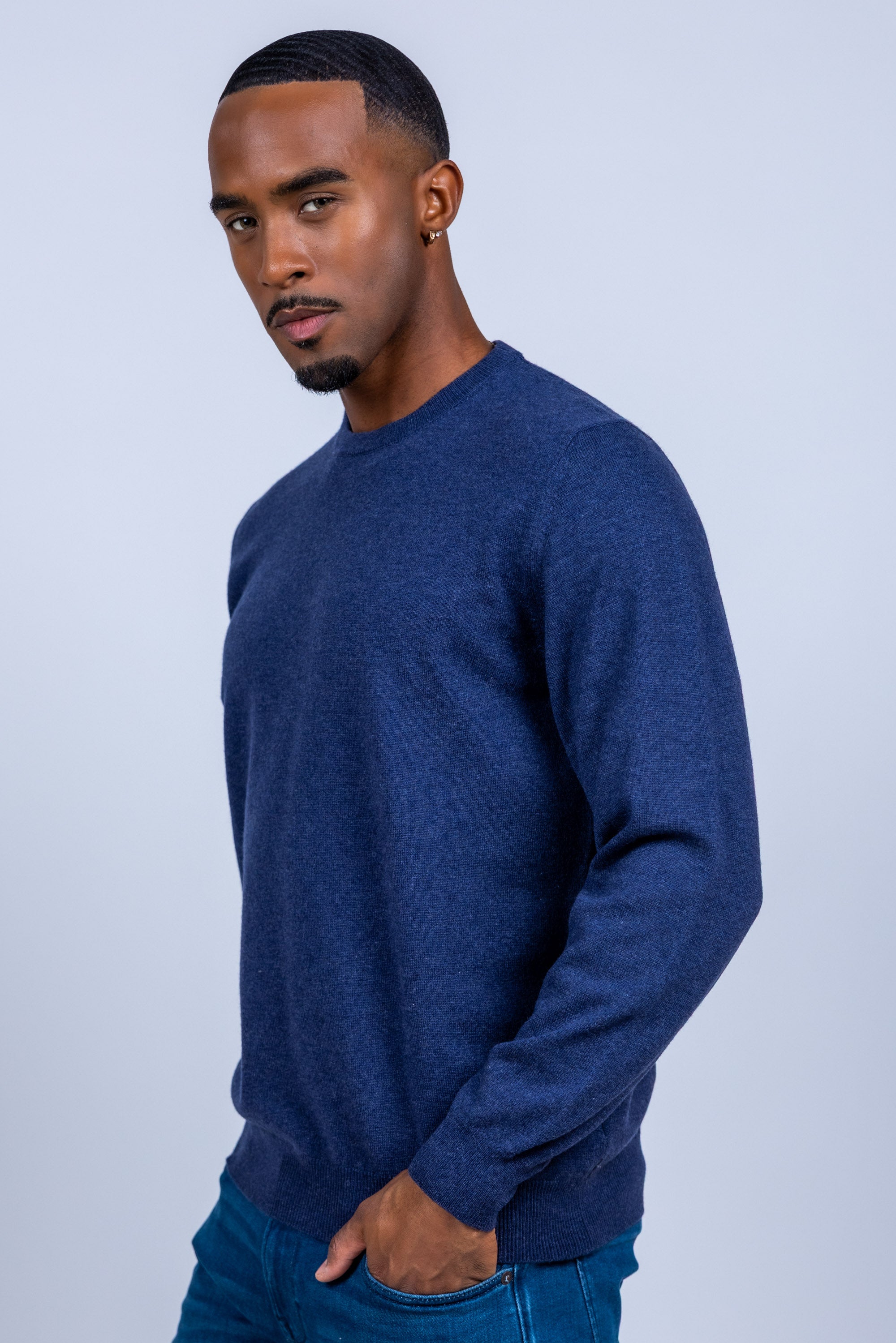 Trui met ronde hals - Inkt