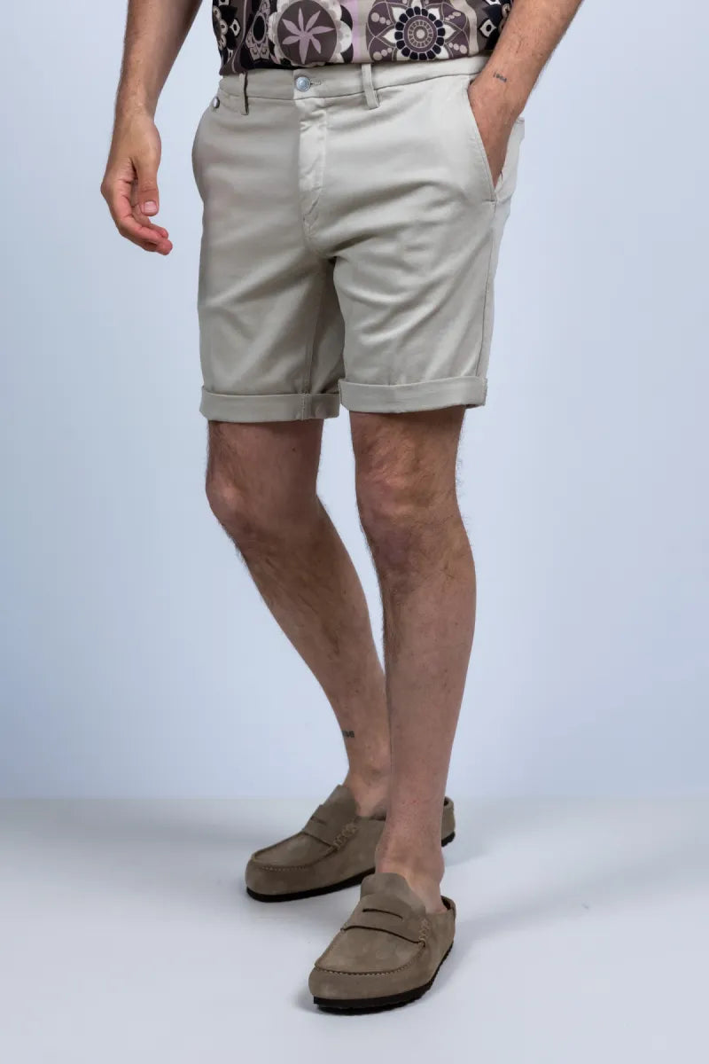 REPLAY H REPLAY H M9782E0008366197 Korte broek met omslag - Beige