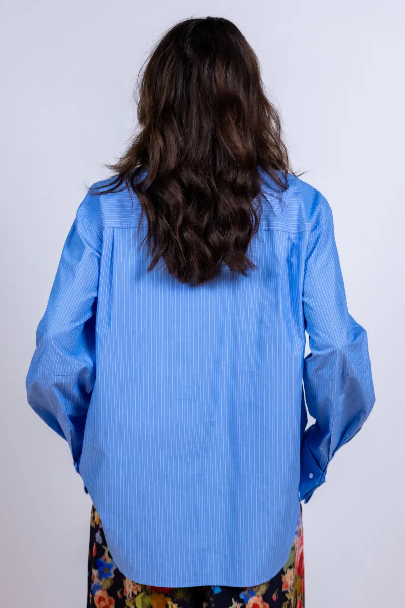 ESSENTIEL ANTWERP ESSENTIEL ANTWERP JUF Blouse met ruches - Bleu
