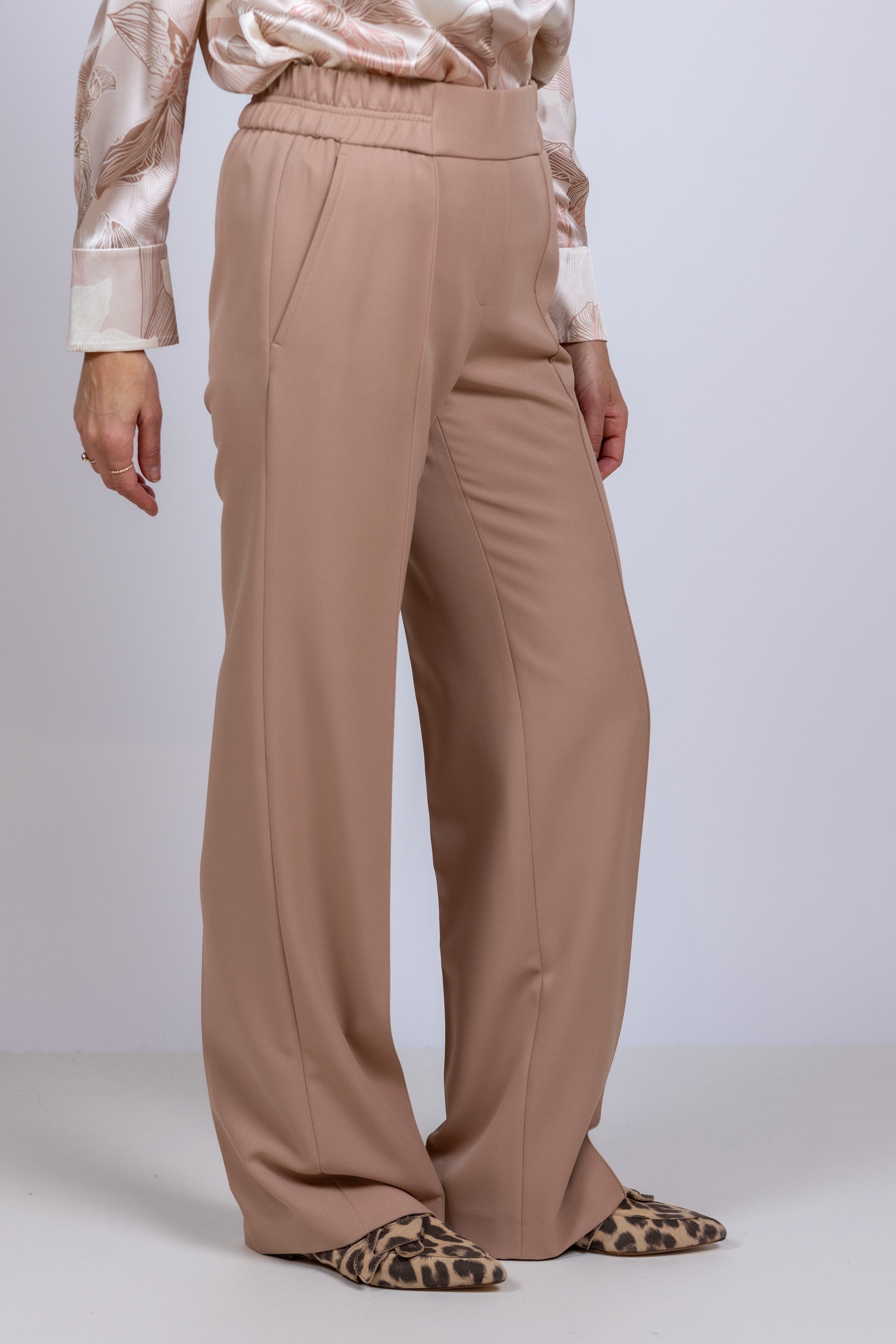 Wijde pantalon - Zand