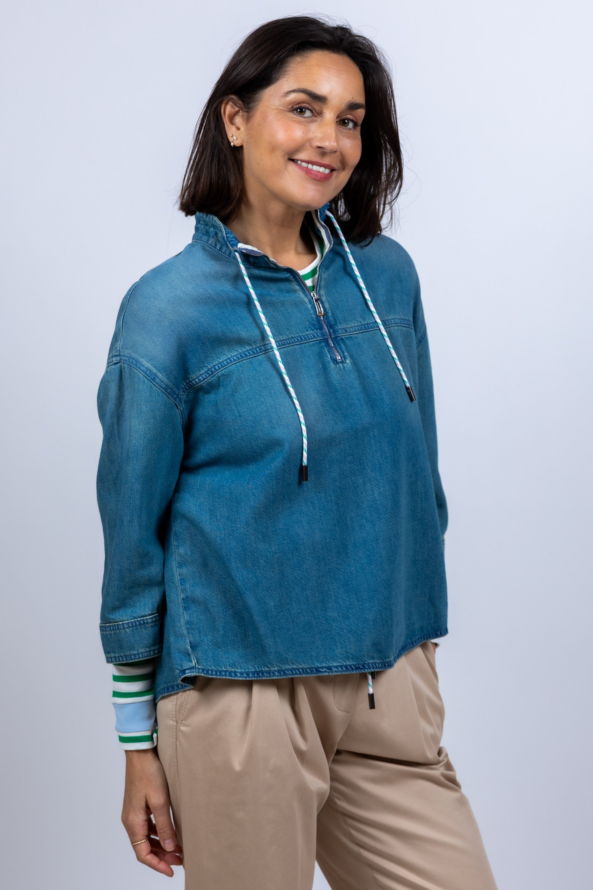 Denim blouse - Licht jeans