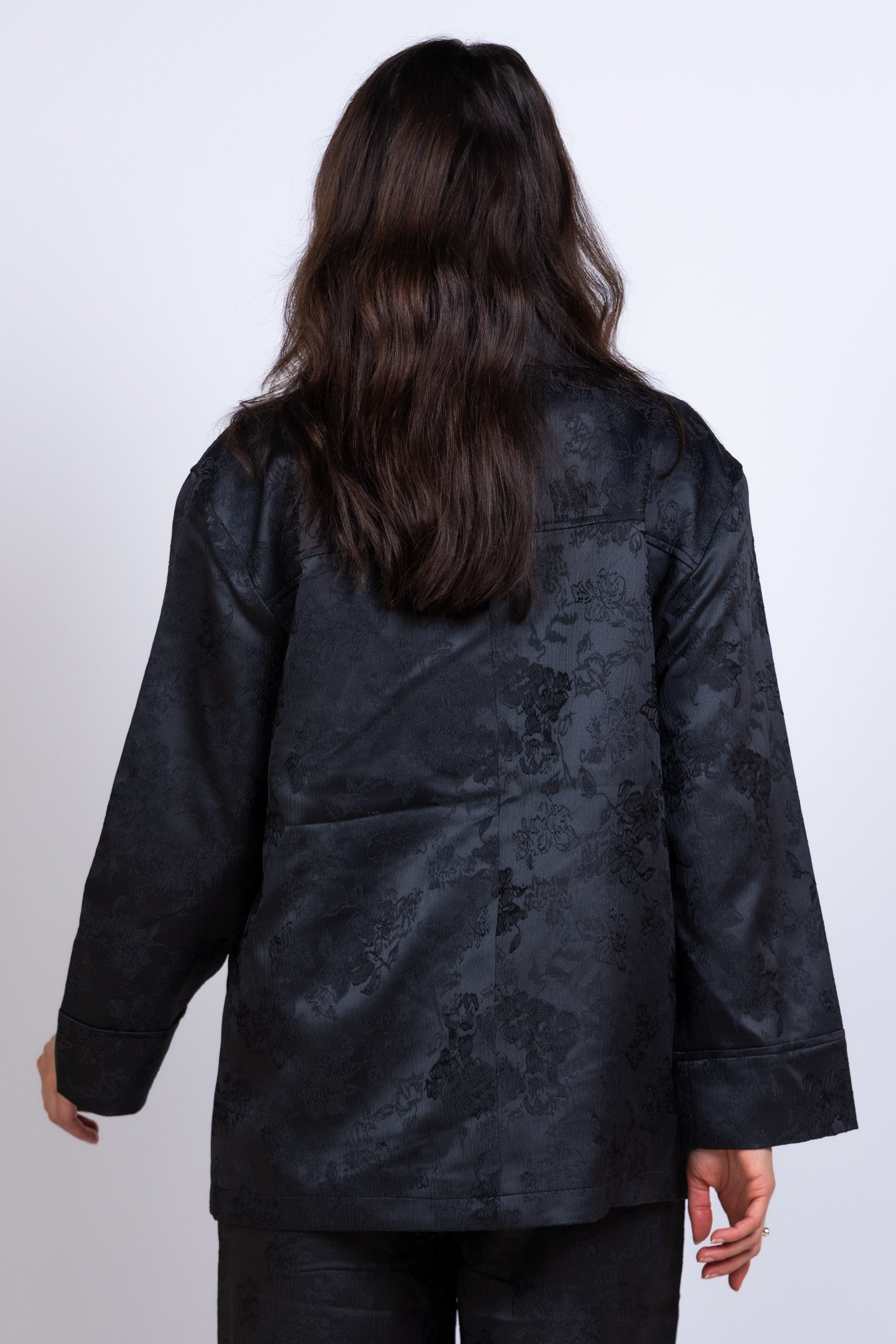 Blazer met patroon - Antraciet