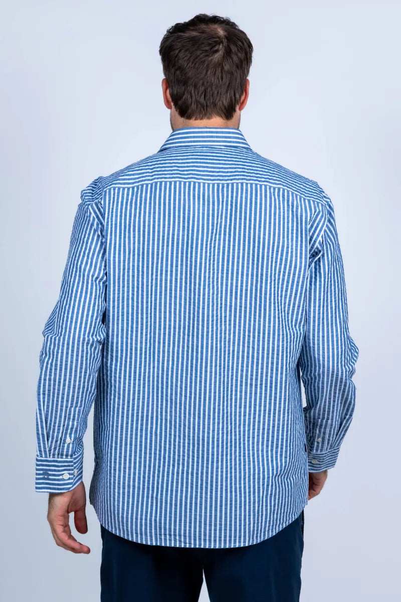 BUTCHER OF BLUE BUTCHER OF BLUE M2614009 BUTCHER OF BLUE M2614009 Overhemd met strepen - French blue