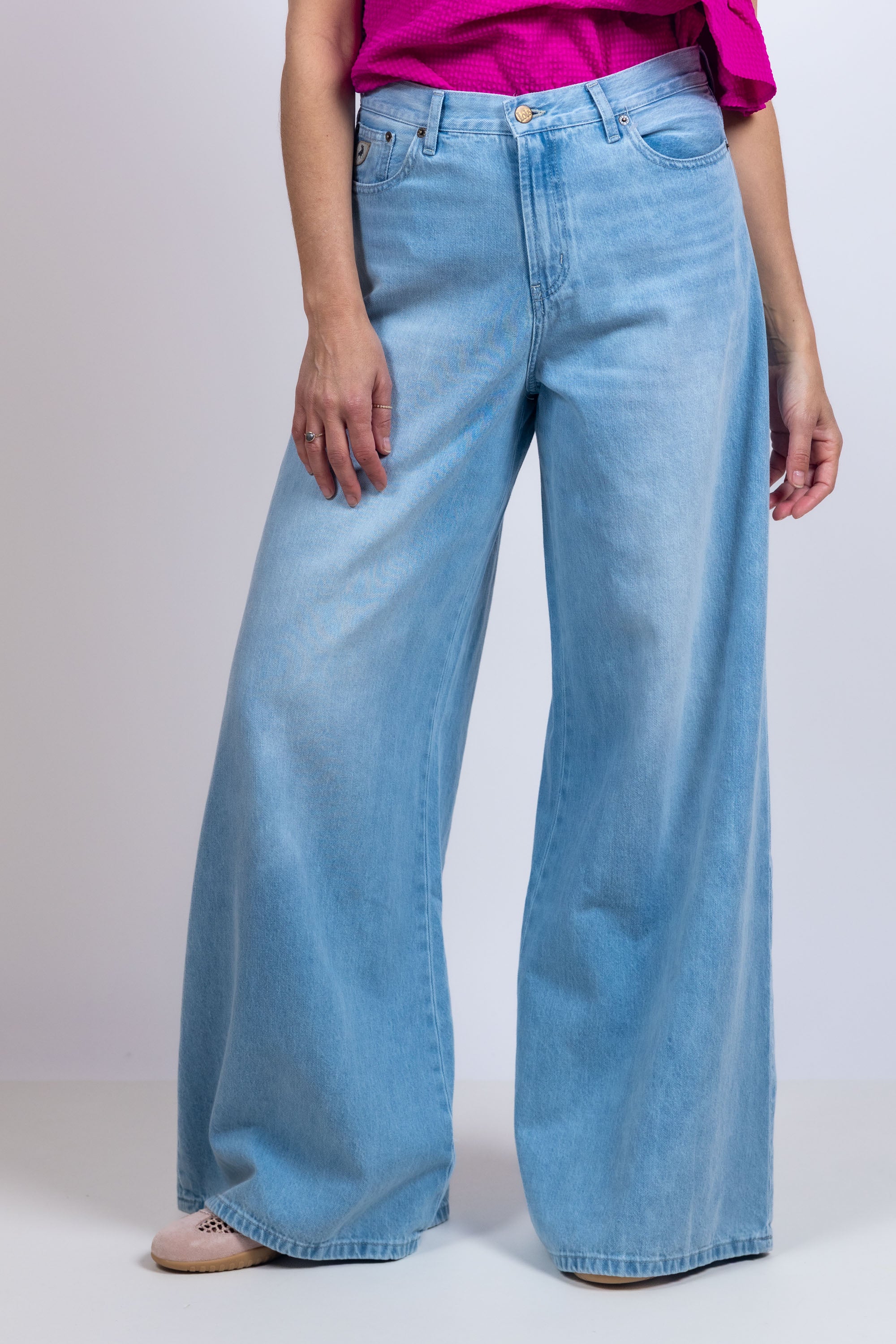 Wijde jeans - Licht jeans