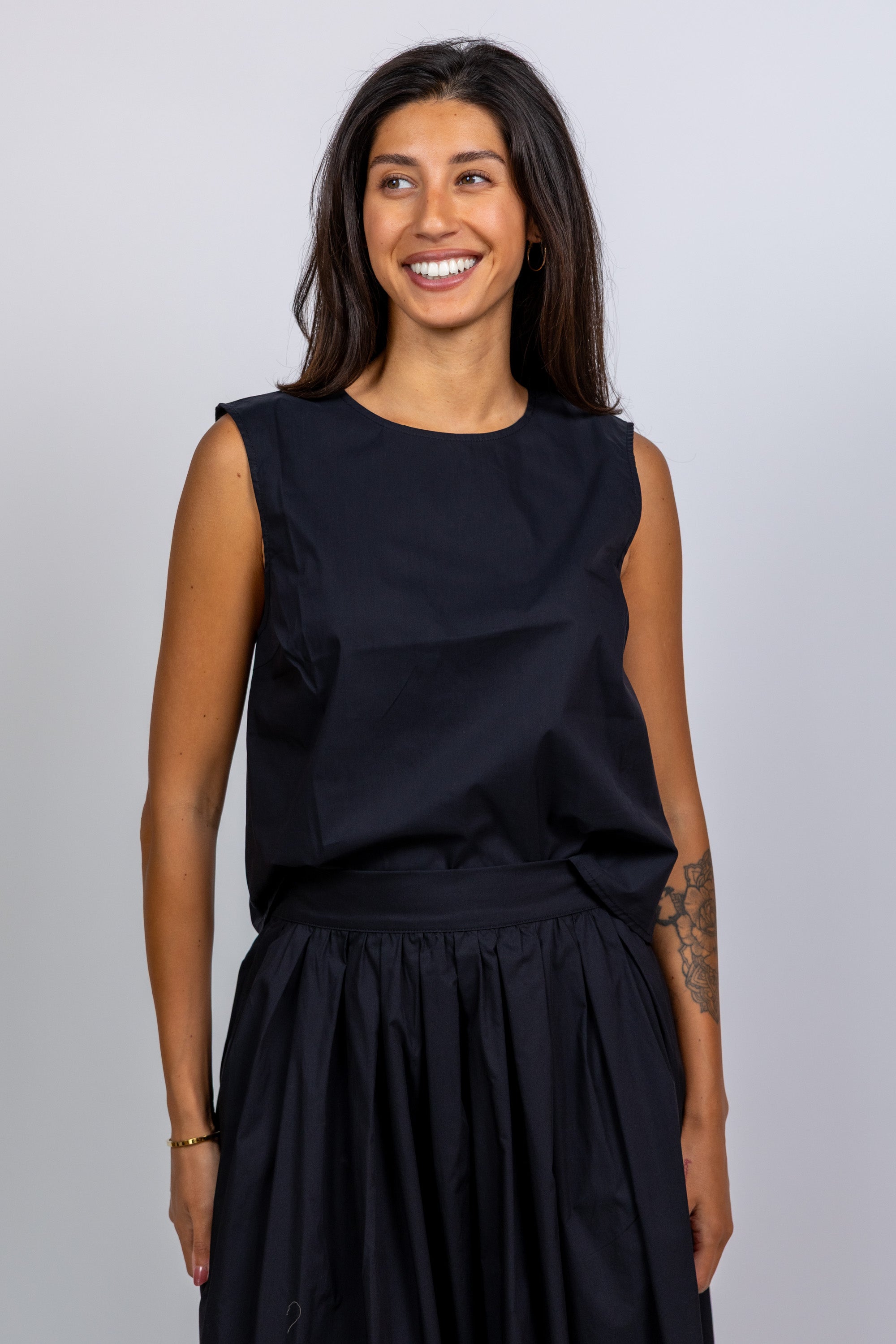 Top zonder mouwen - Zwart