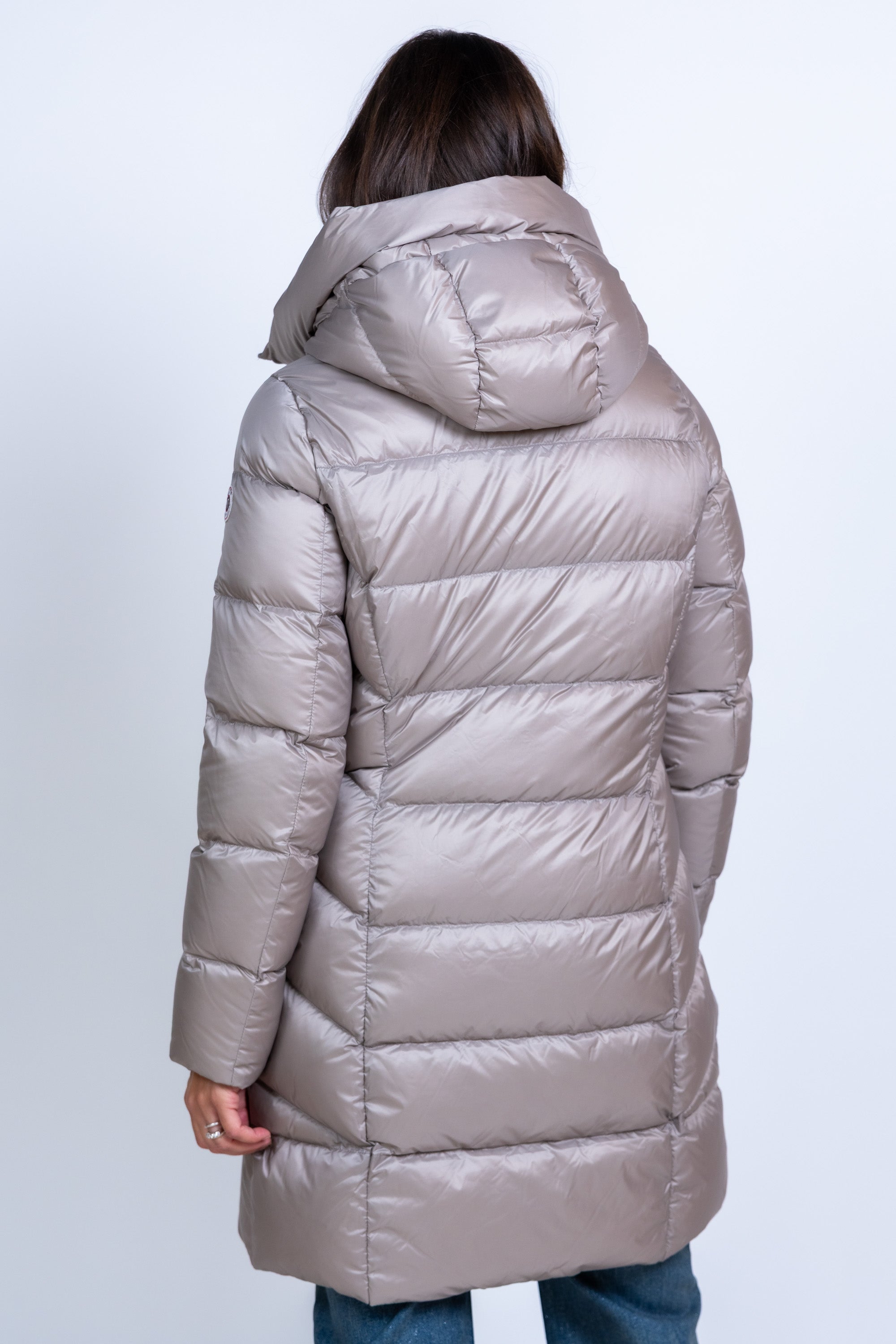 Gewatteerd jack met capuchon - Beige