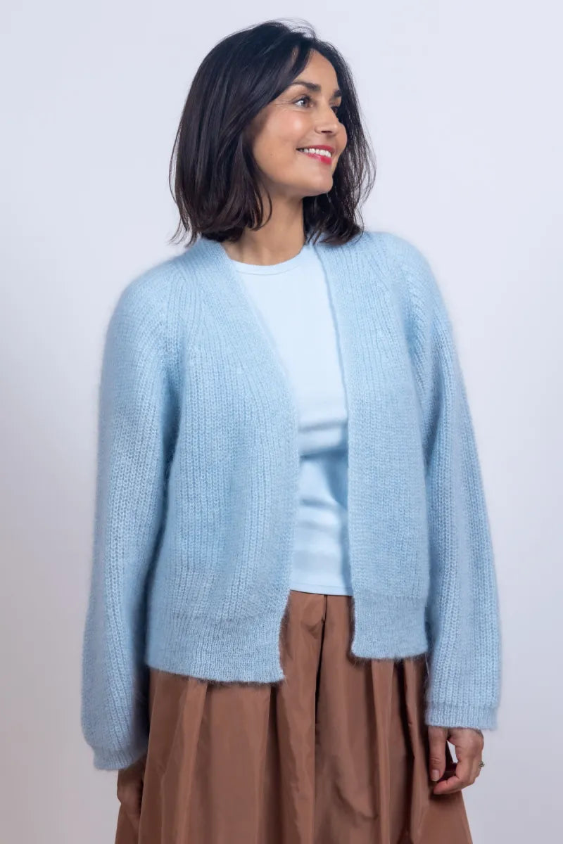 MIREIMARIE MIREIMARIE GIVERNY Gebreid vest - Bleu