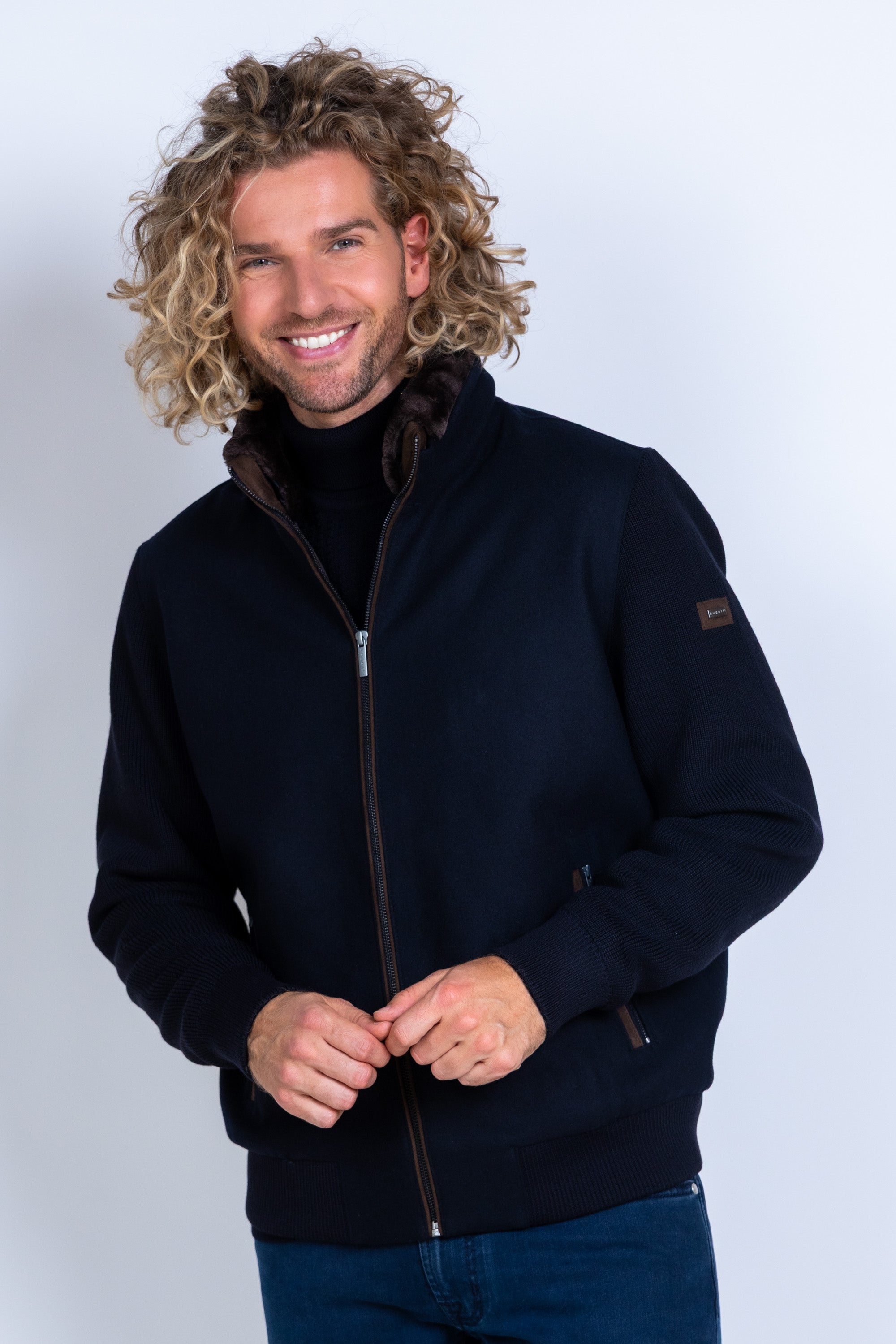 Vest met rits - Marine