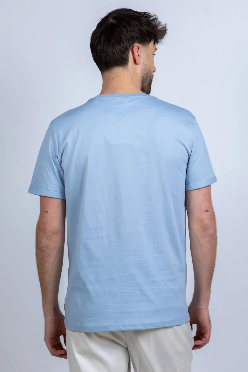 LES DEUX H LES DEUX H 1001464 T-shirt met logo - Bleu