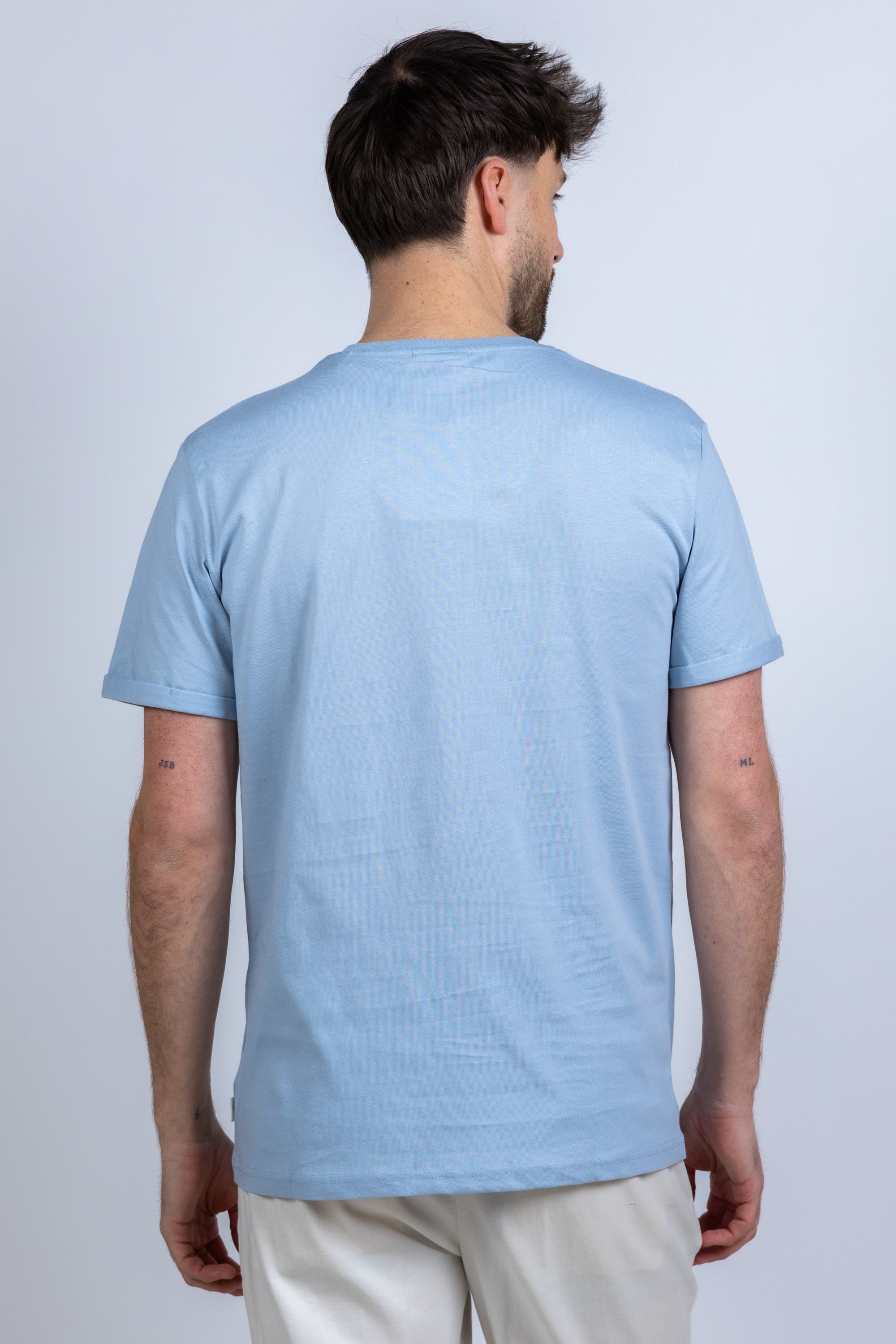 T-shirt met logo - Bleu