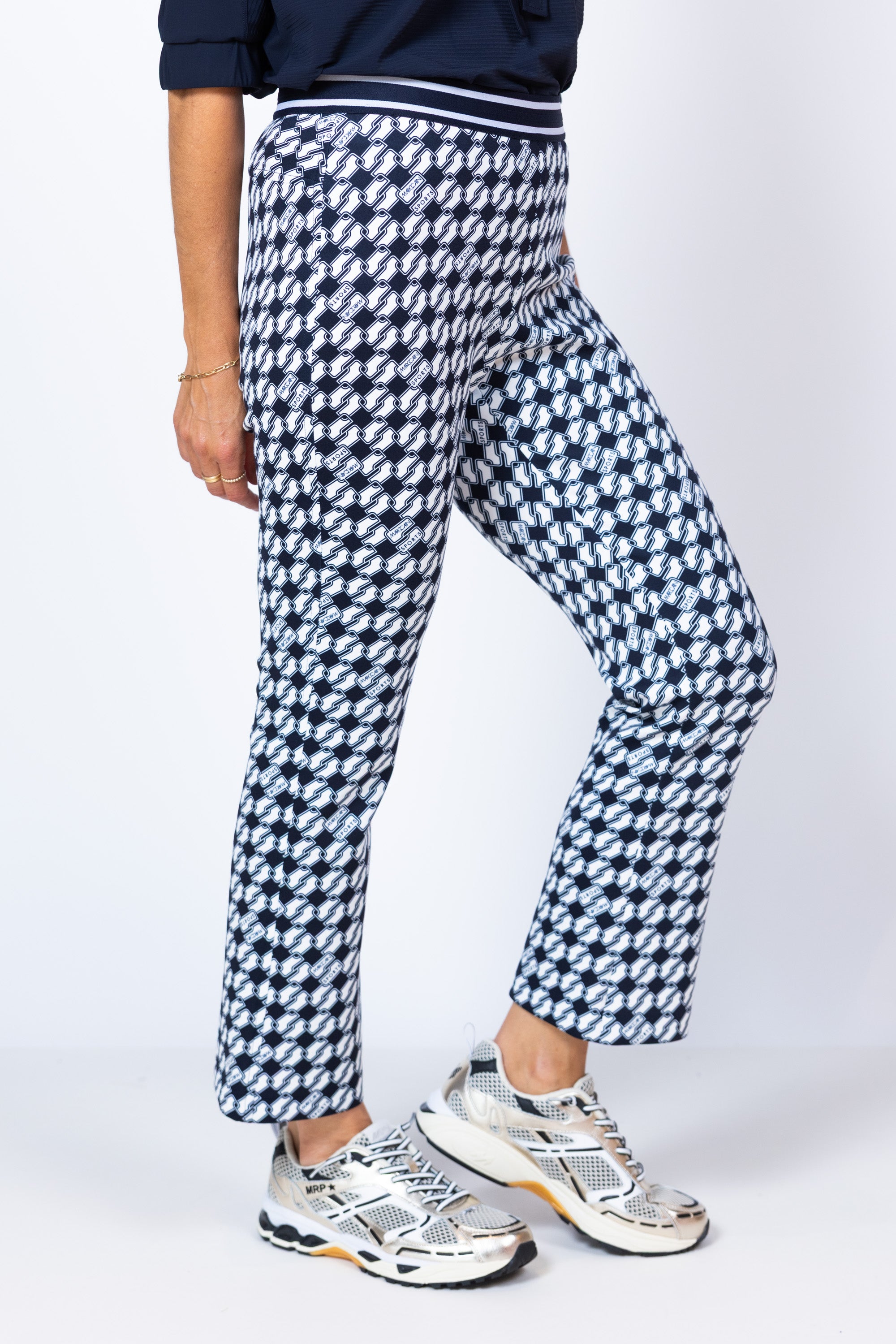 Broek met print - Marine