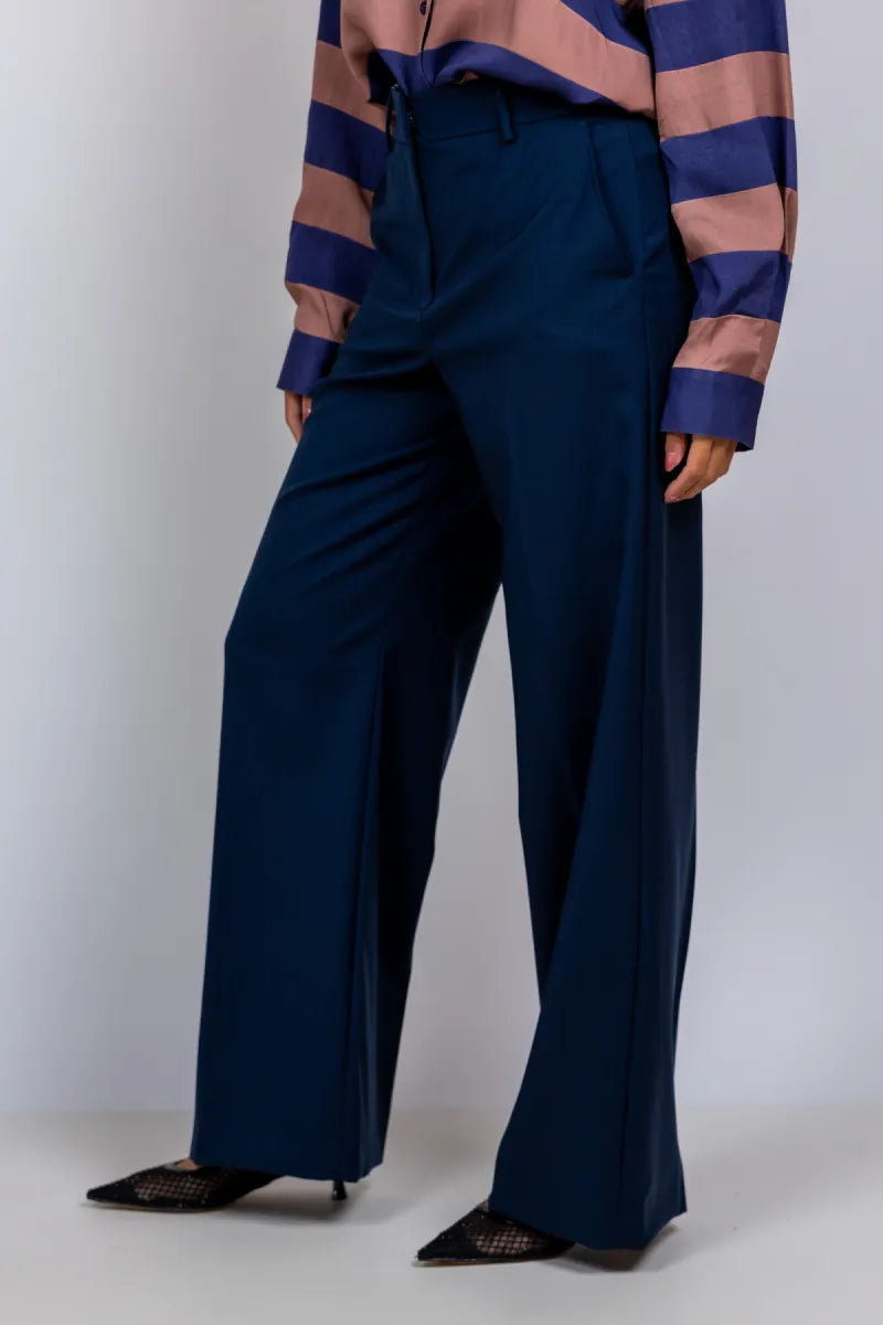 WEEKEND BY MAX MARA WEEKEND BY MAX MARA VISIVO WEEKEND BY MAX MARA VISIVO Wijde pantalon - Marine