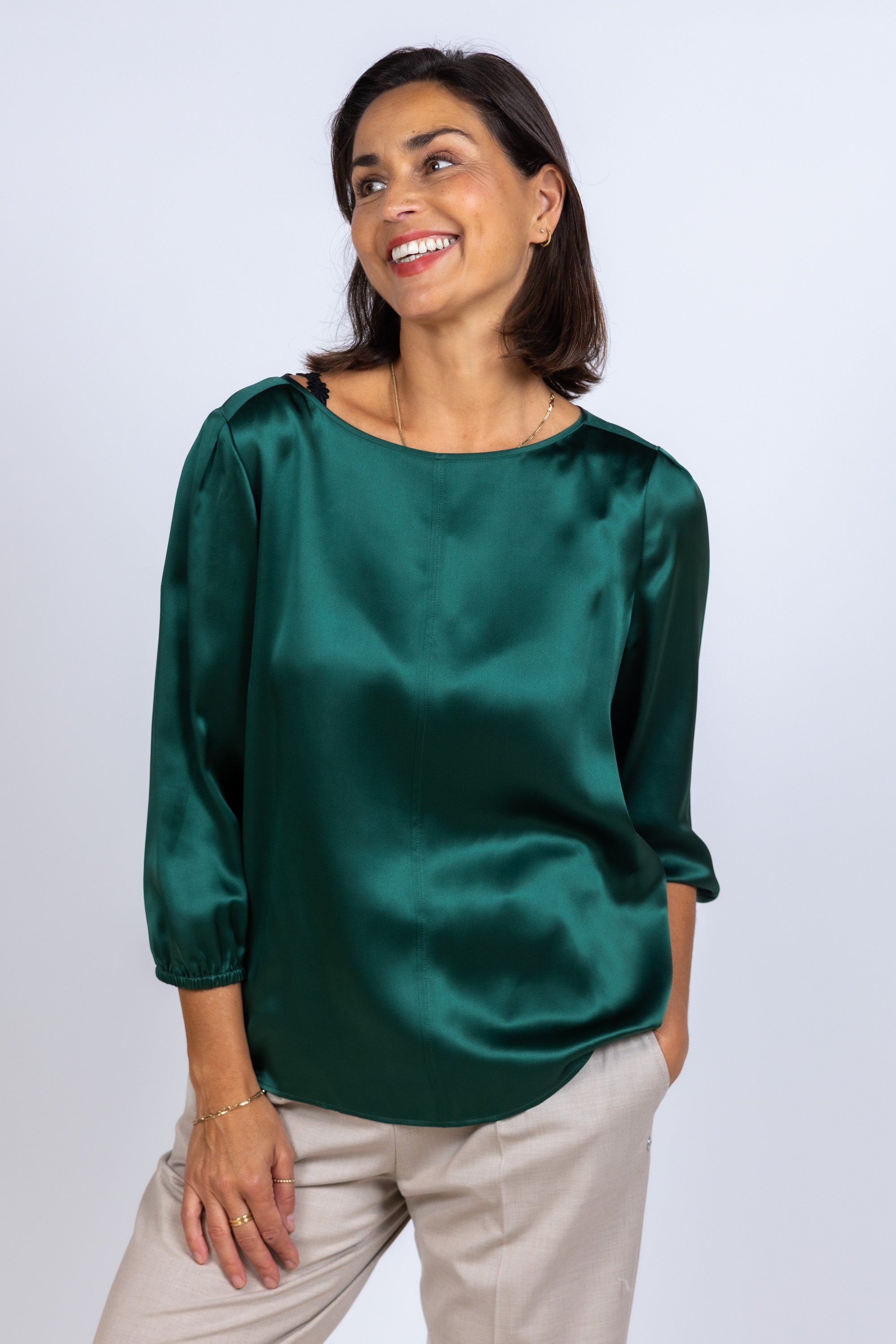 Blouse - Flessegroen