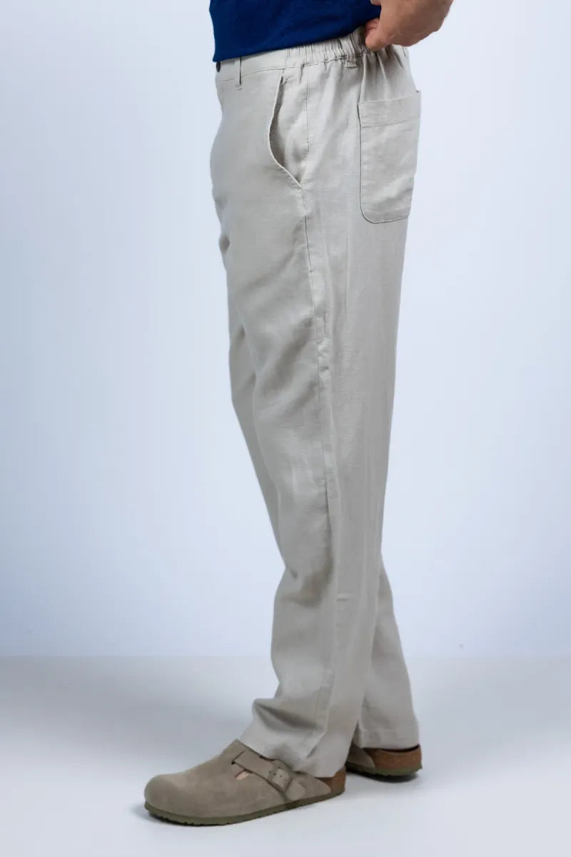 LES DEUX H LES DEUX H 1001862 Broek met rechte pijpen - Beige
