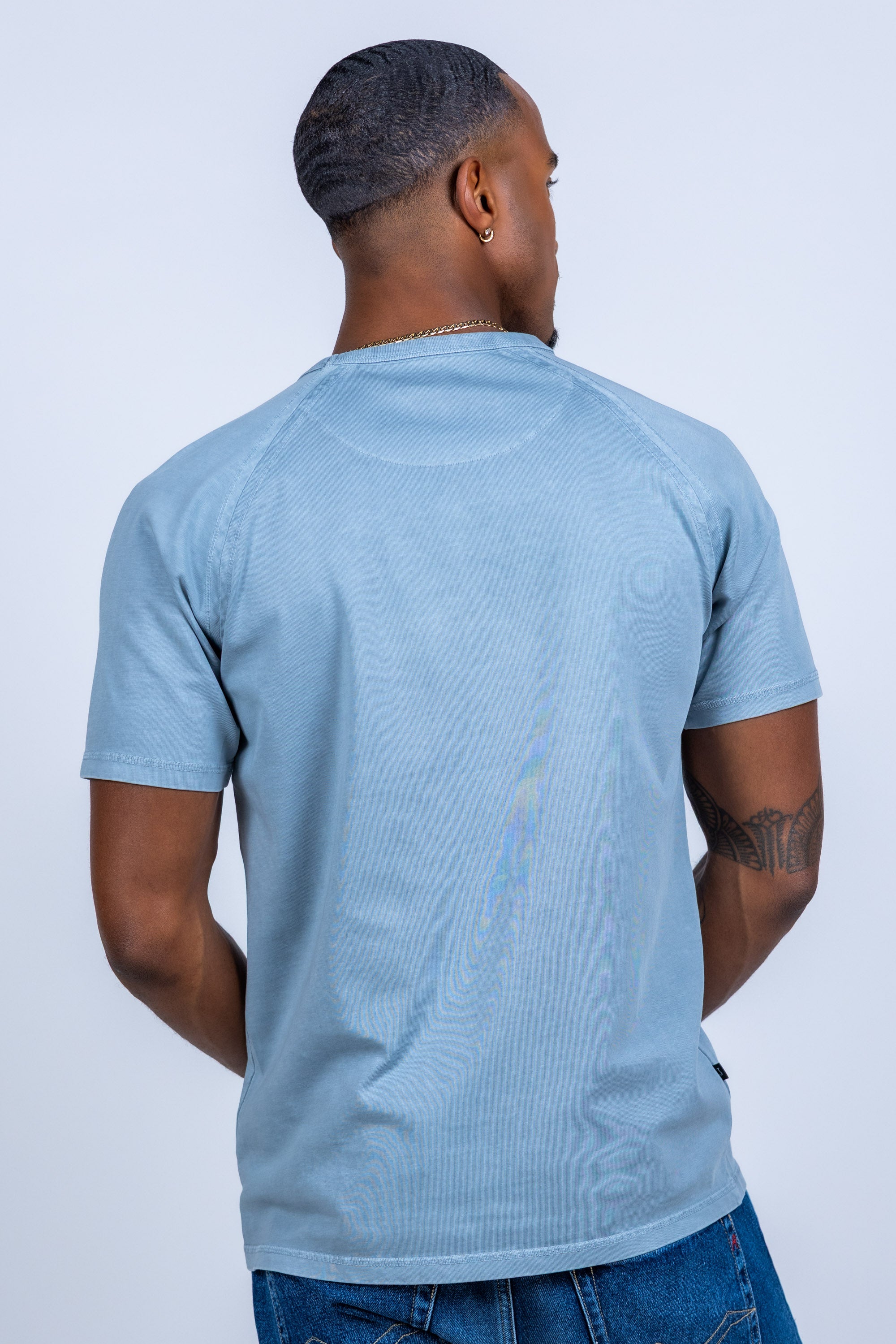 T-shirt met tekst - Bleu