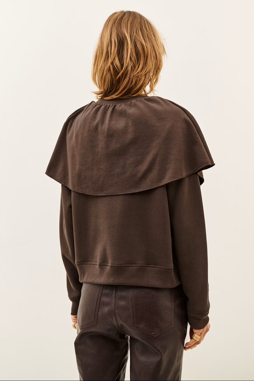 BA&SH BA&SH DEHINA SWEAT CAPE bruin