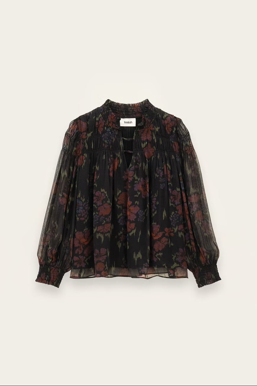 BA&SH BA&SH DOUCE BLOUSE zwart