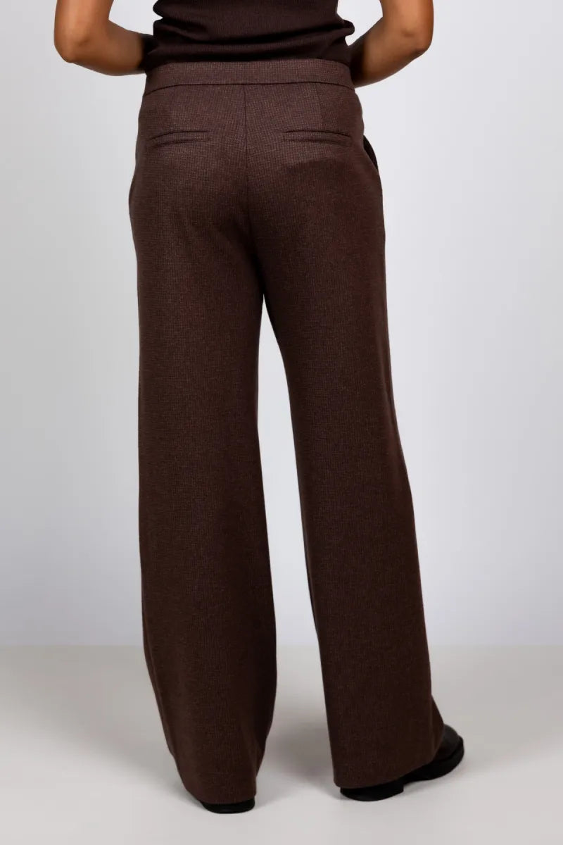 RAFFAELLO ROSSI RAFFAELLO ROSSI 3032 PALINA LONG Pantalon met ruit - Bruin