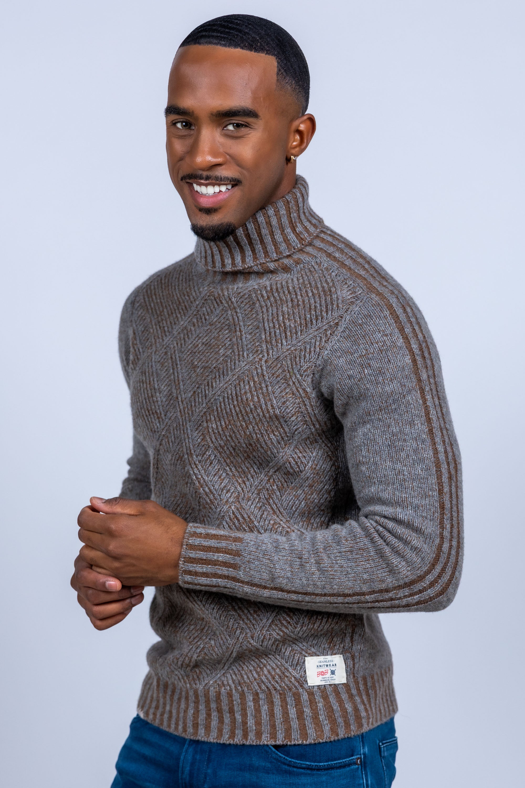 Coltrui met patroon - Taupe