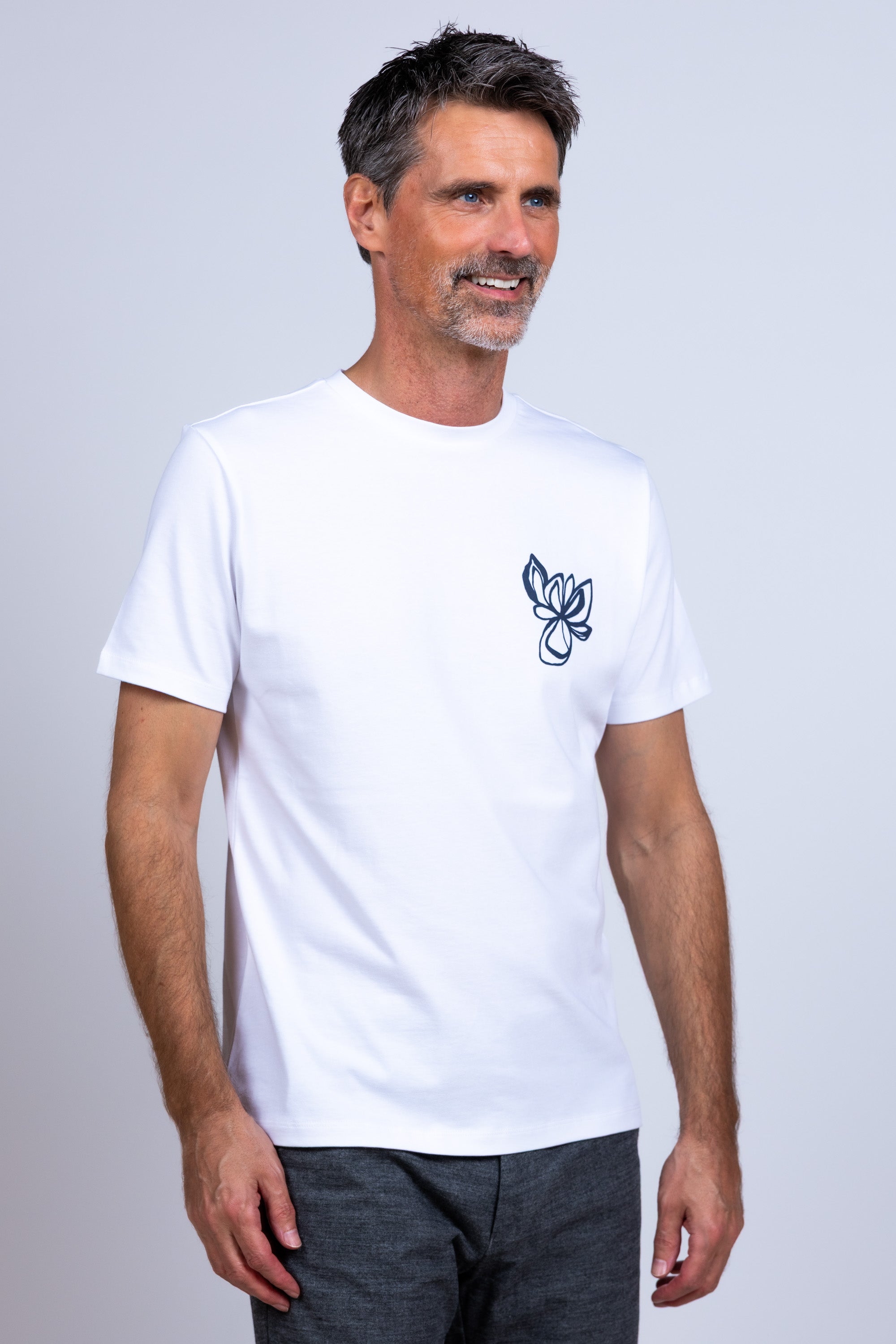 T-shirt met print - Wit