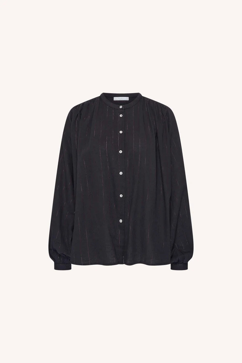 BY-BAR BY-BAR NYKA LUREX BLOUSE zwart